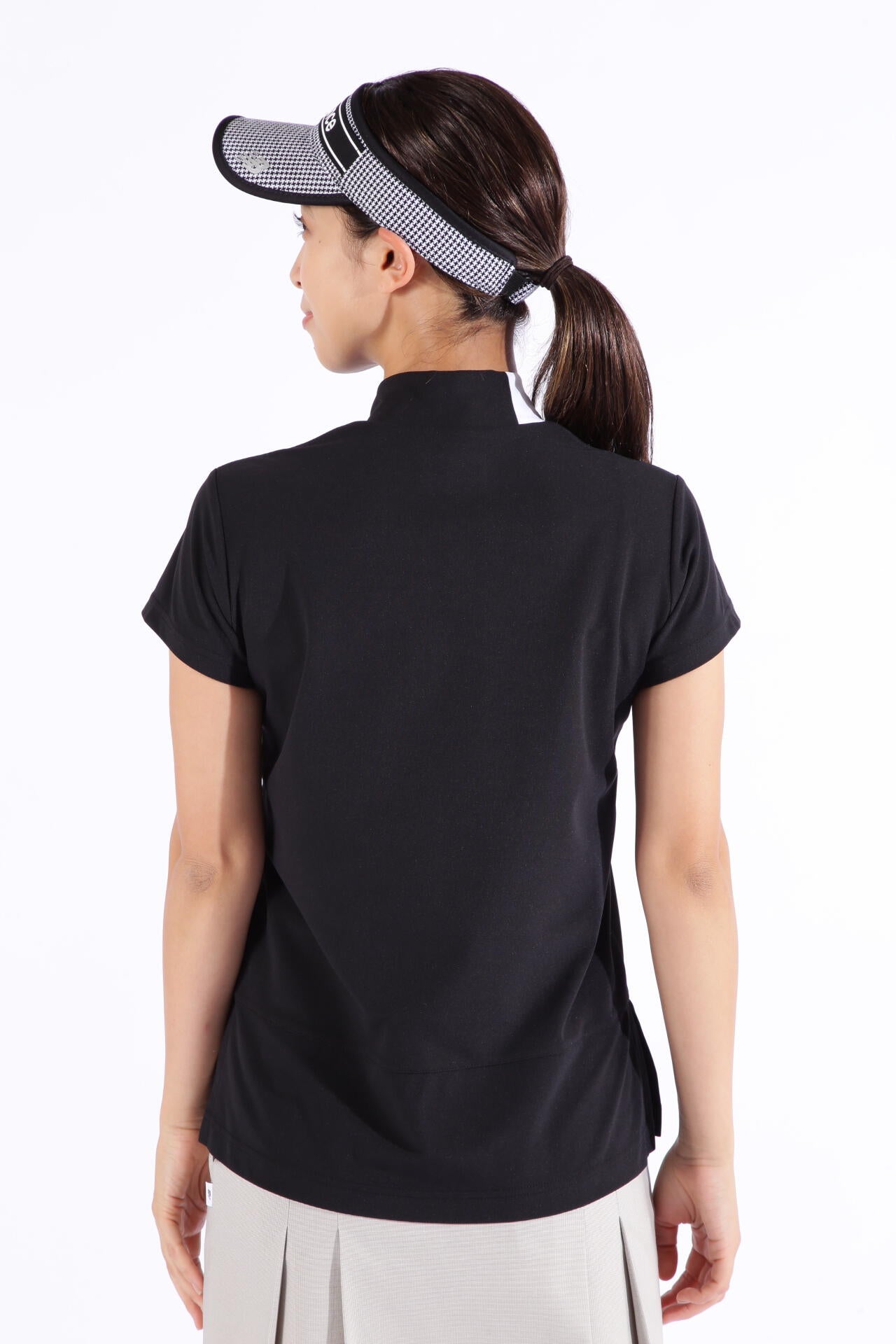 接触冷感 UPF50+ 半袖 モックネック プルオーバー (WOMENS SPORT)
