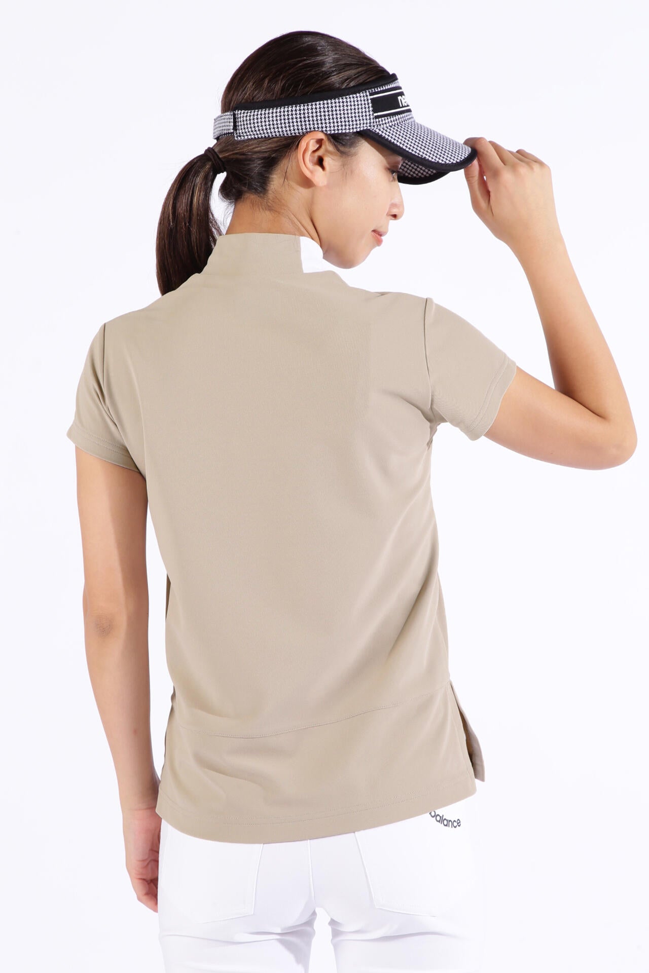 接触冷感 UPF50+ 半袖 モックネック プルオーバー (WOMENS SPORT)