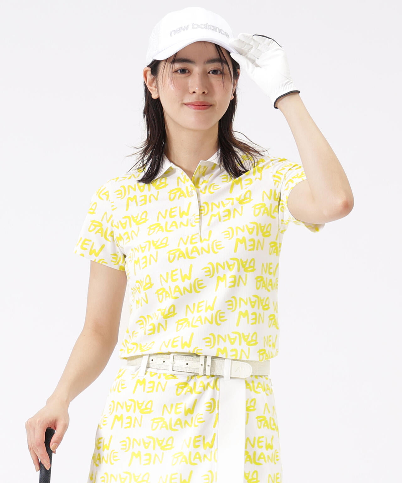 総柄 半袖 ポロシャツ (WOMENS)