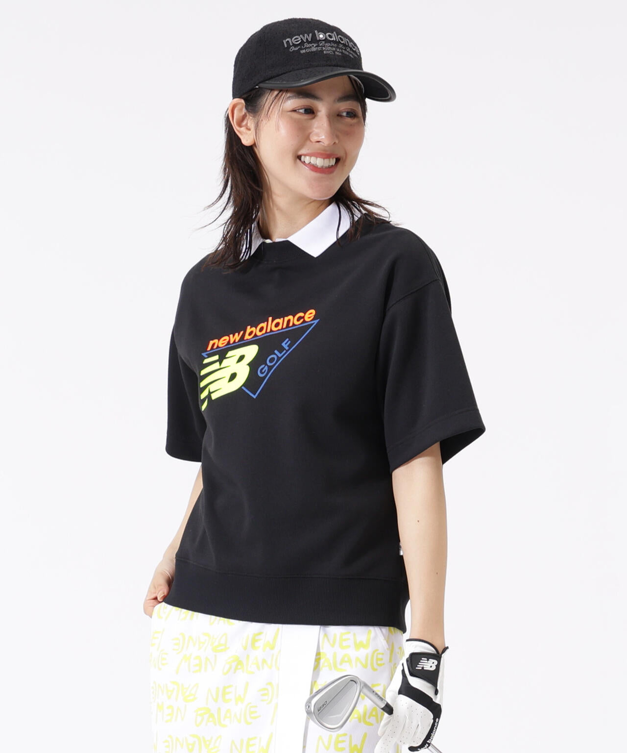 ハーフスリーブ スウェット クルーネック プルオーバー (WOMENS)