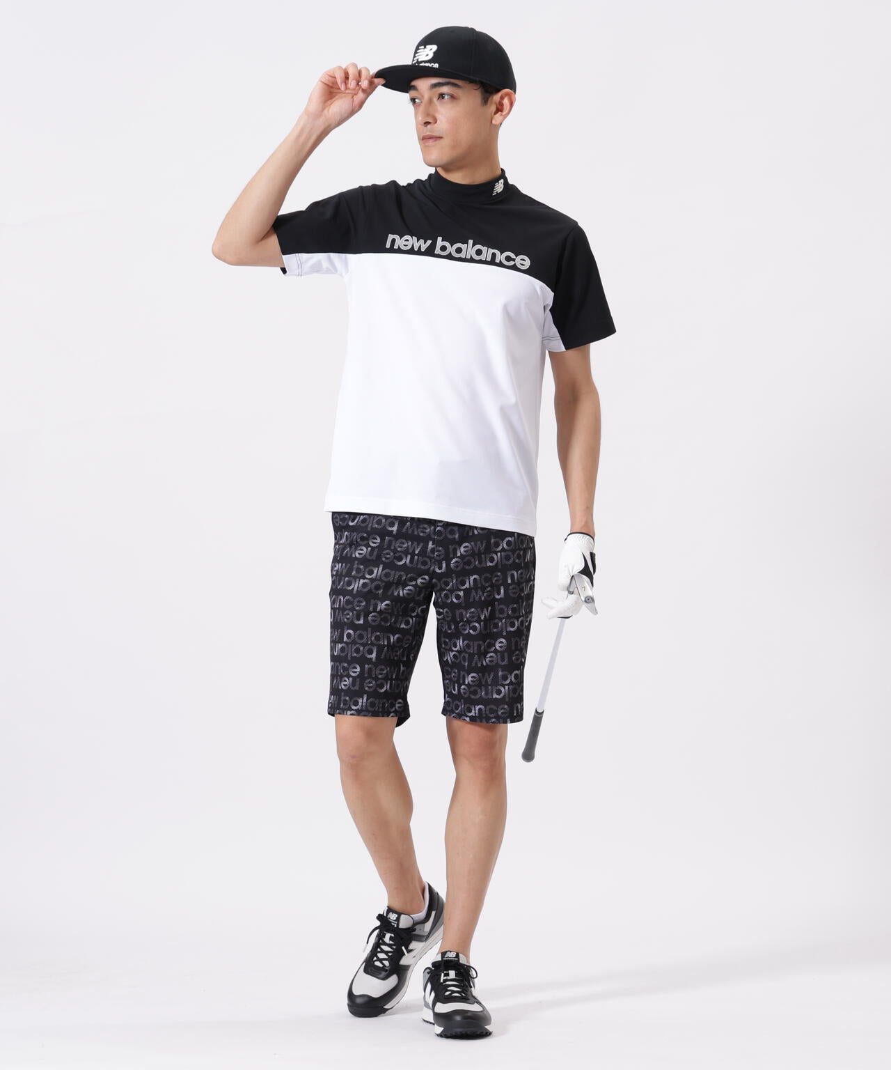 超速乾 UV 防透 半袖 モックネック プルオーバー (MENS)