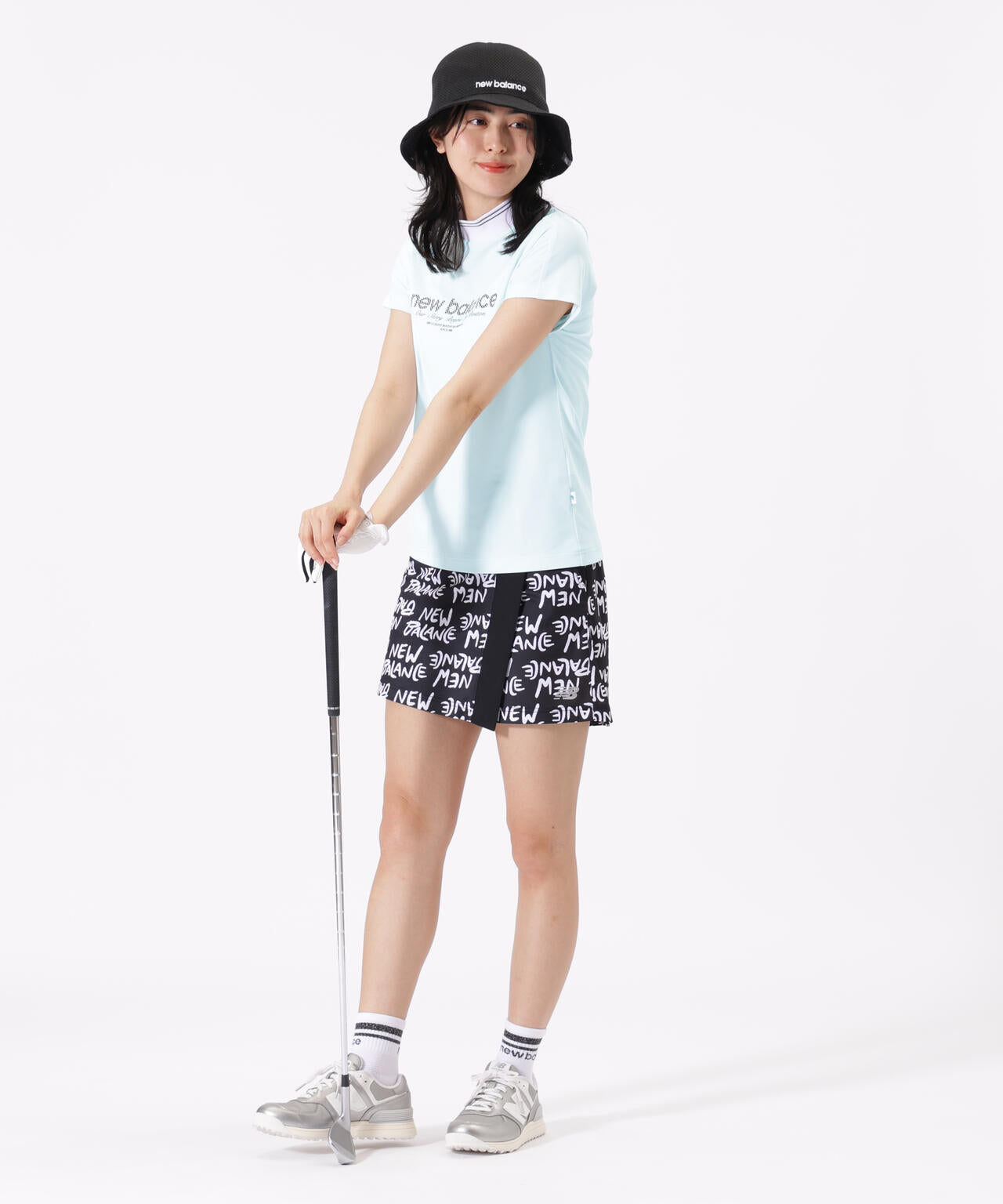 UV 防透 速乾 半袖 モックネック プルオーバー (WOMENS)