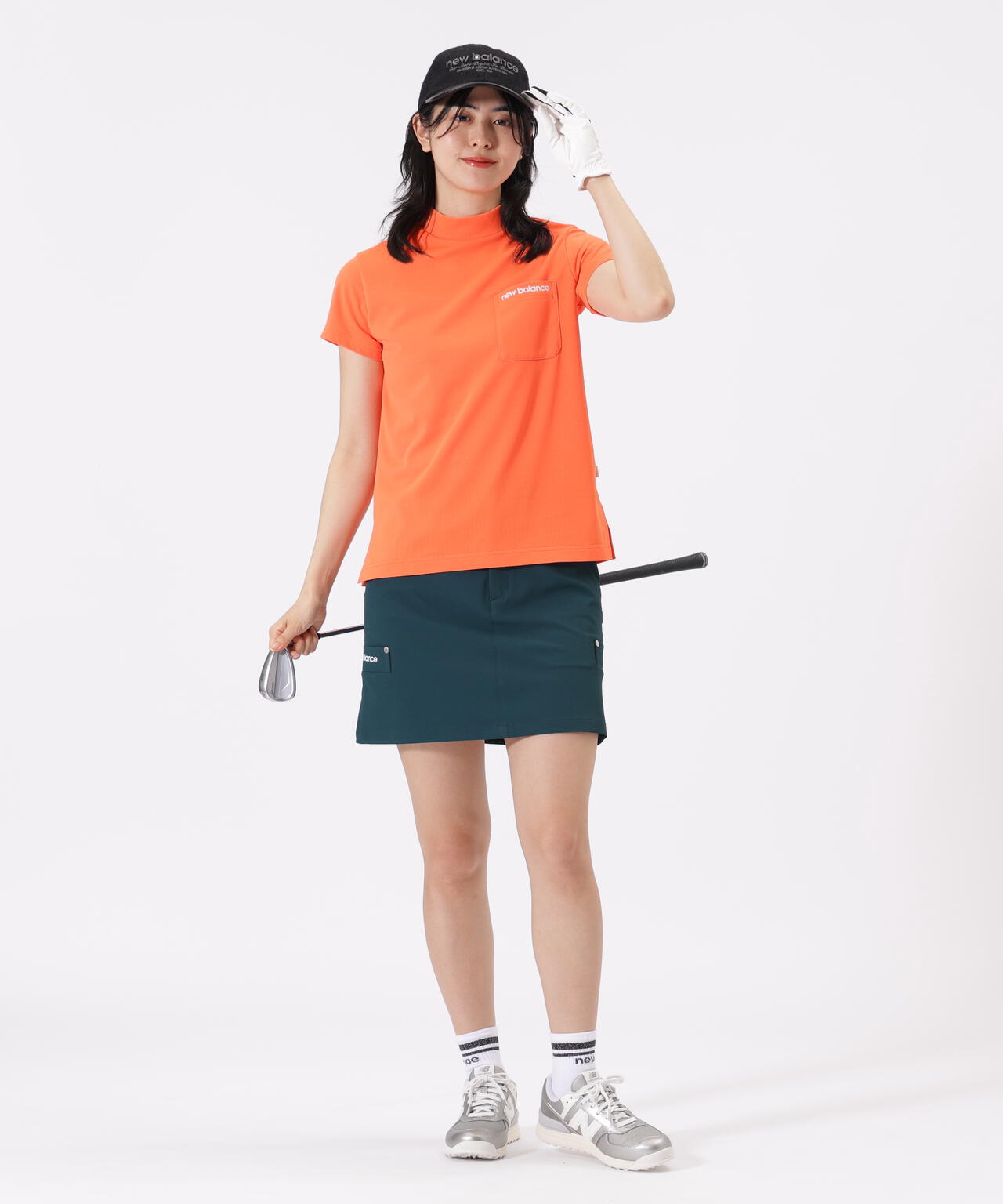 半袖 モックネック プルオーバー (WOMENS)