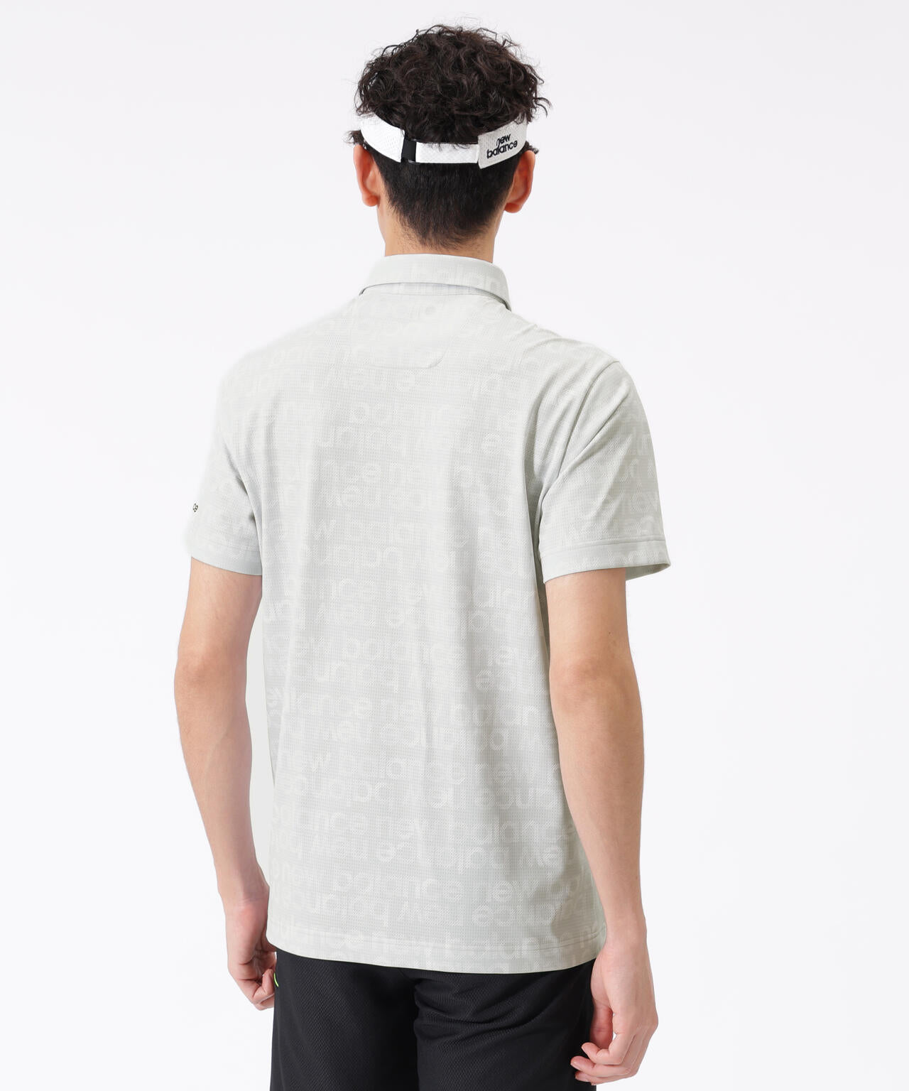 グラデーションボーダーロゴ柄 半袖 カラーシャツ (MENS)