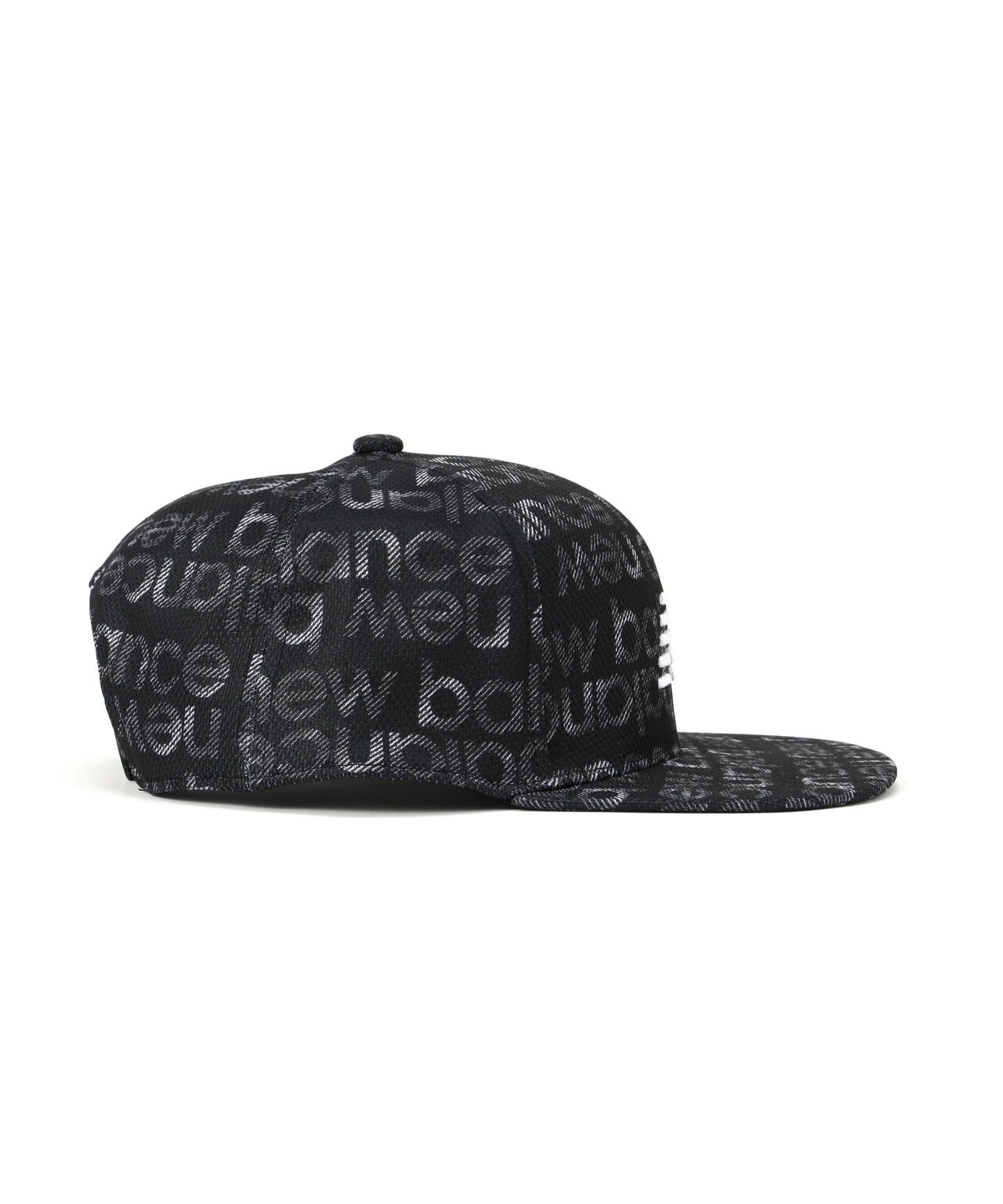 グラデーションボーダーロゴ フラットブリムキャップ (UNISEX)