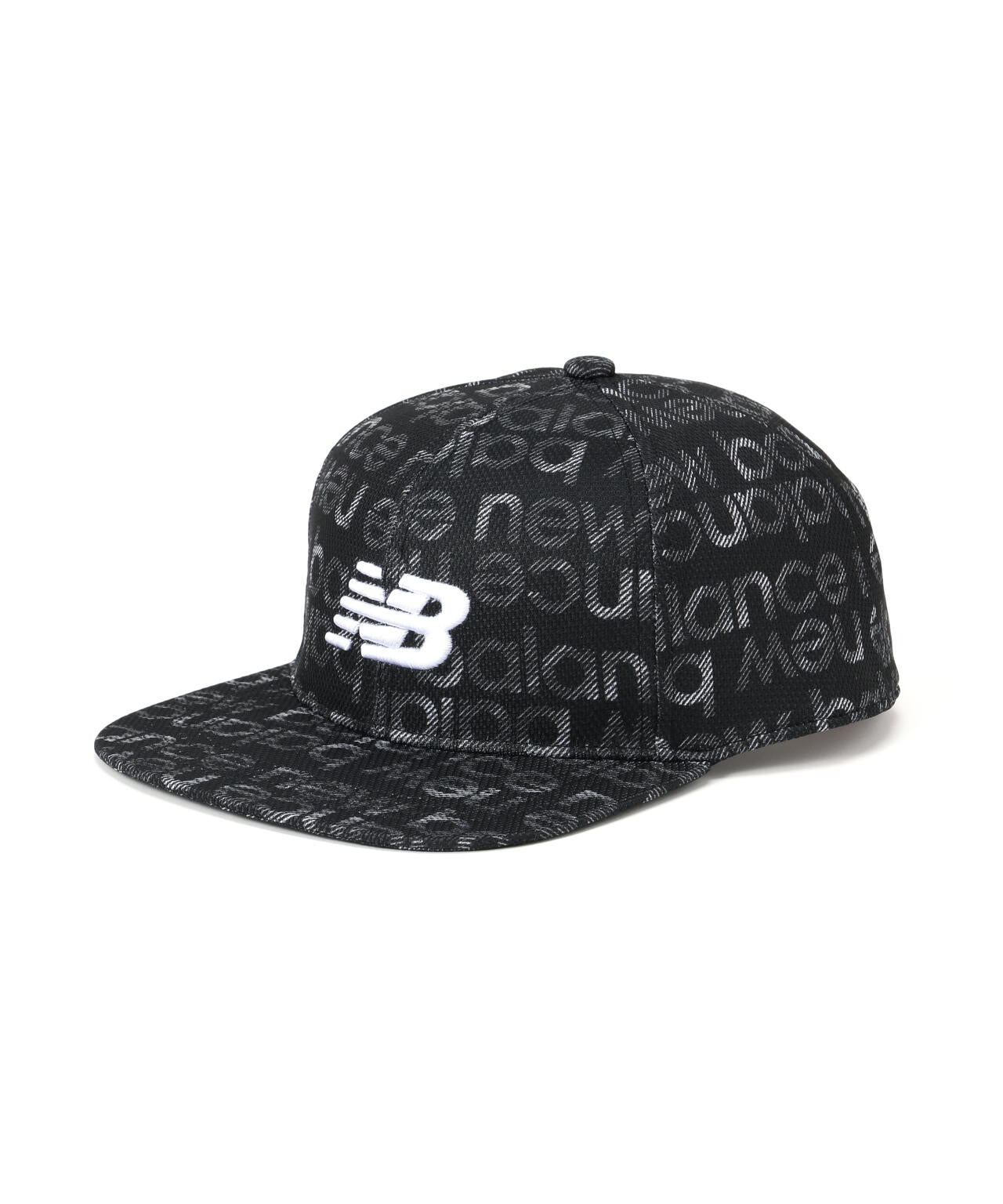 グラデーションボーダーロゴ フラットブリムキャップ (UNISEX)
