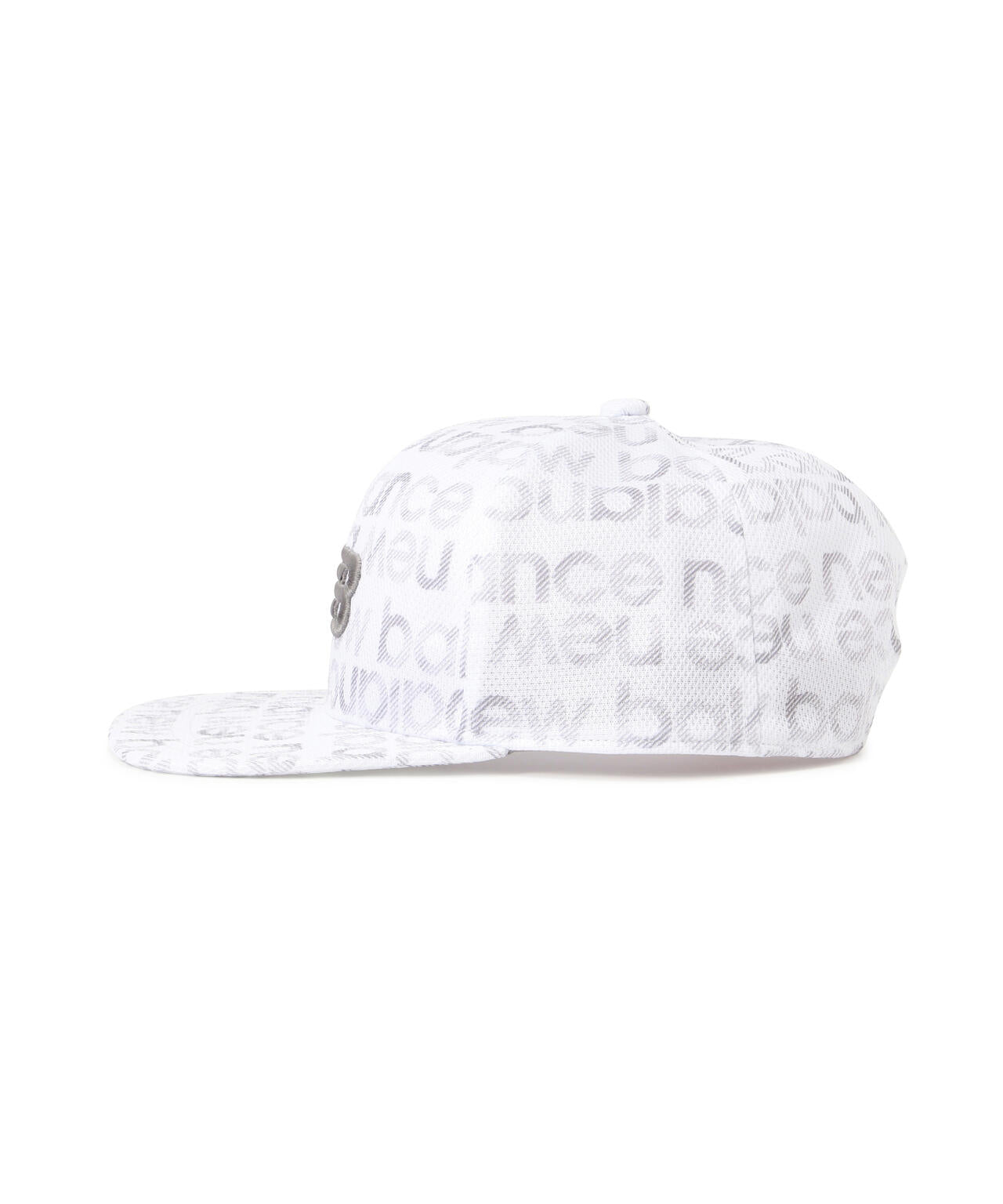 グラデーションボーダーロゴ フラットブリムキャップ (UNISEX)