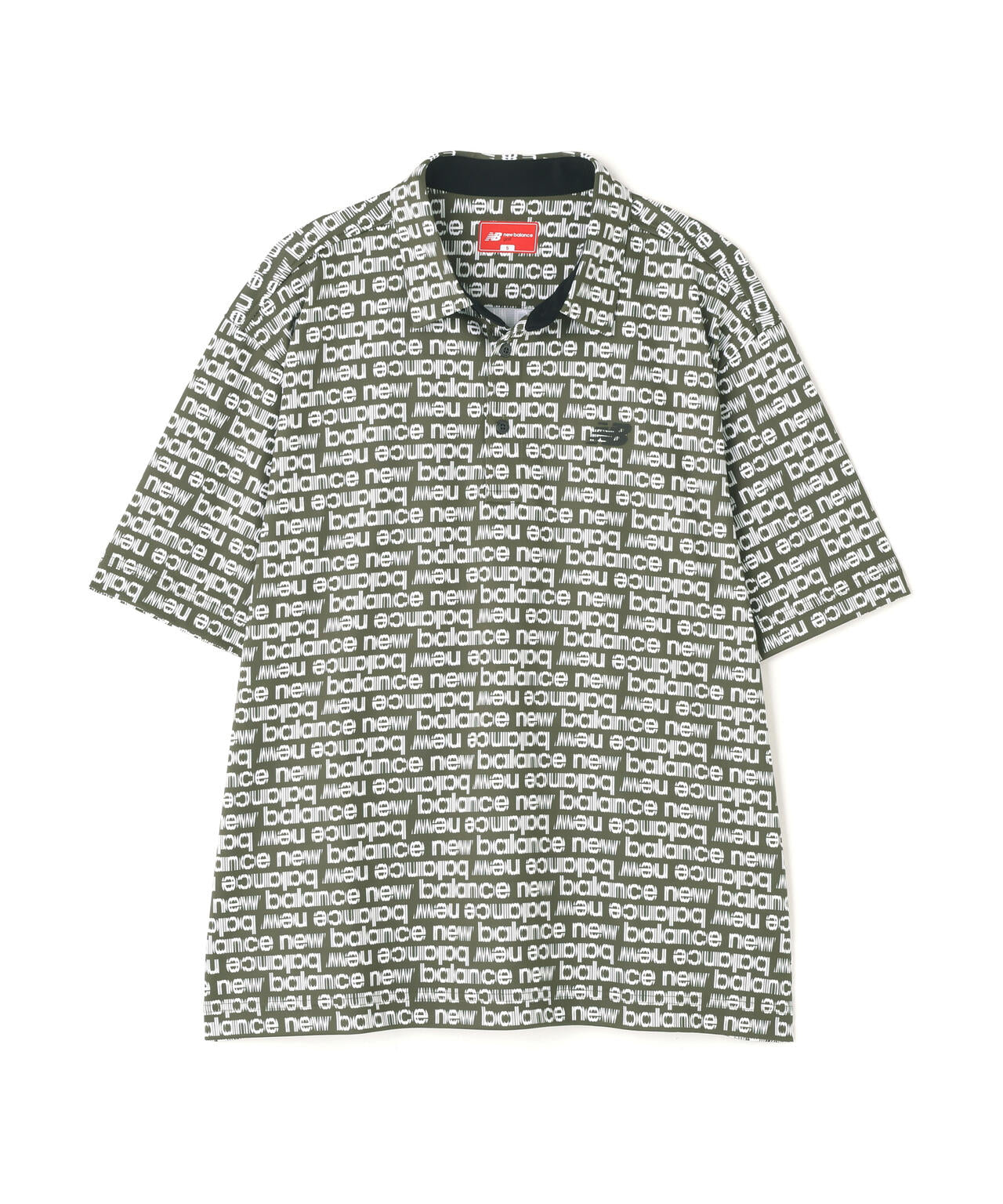 超速乾 総柄 ハーフスリーブ カラーシャツ (MENS)