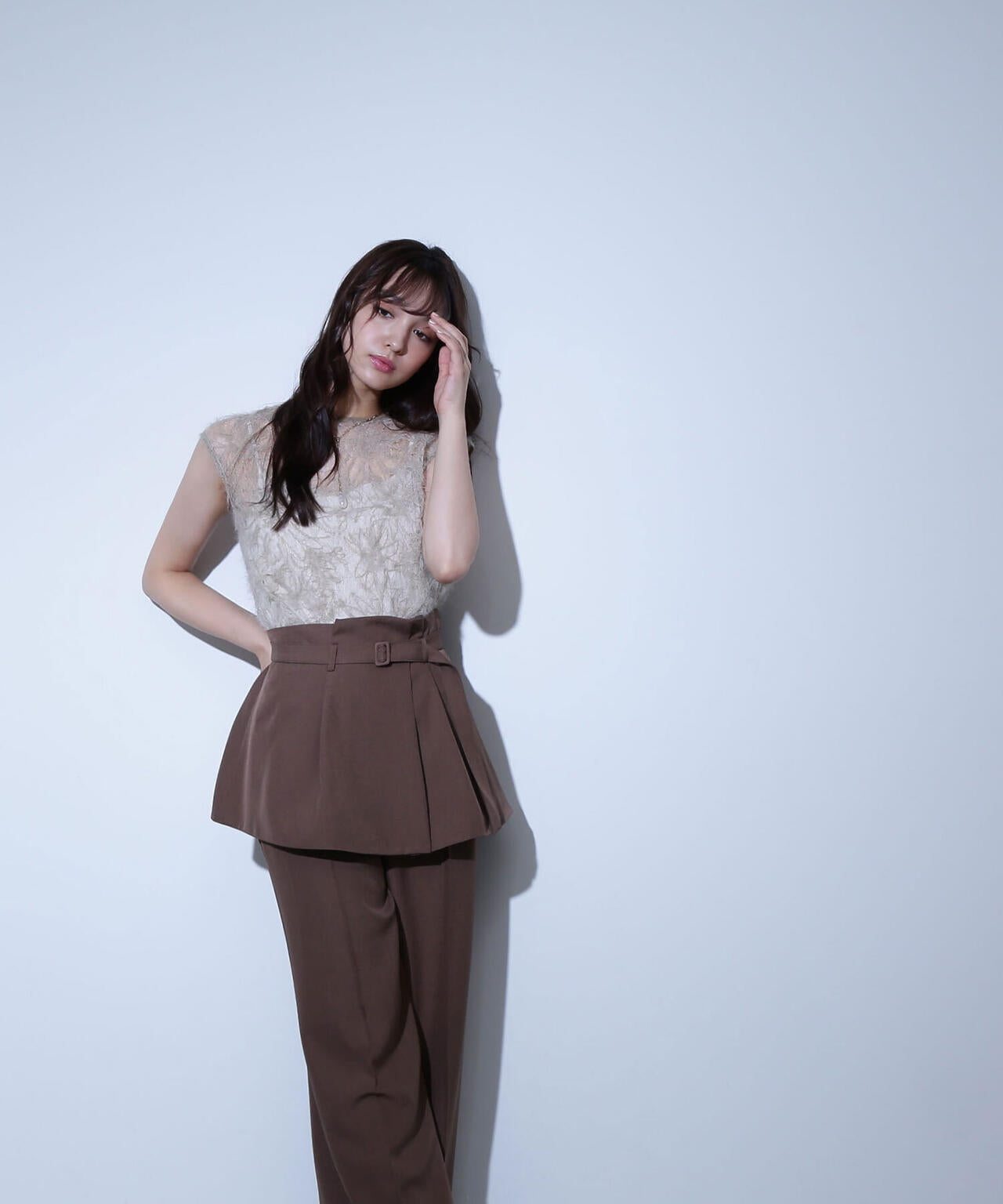 2wayベルテッドビスチェ&パンツ*