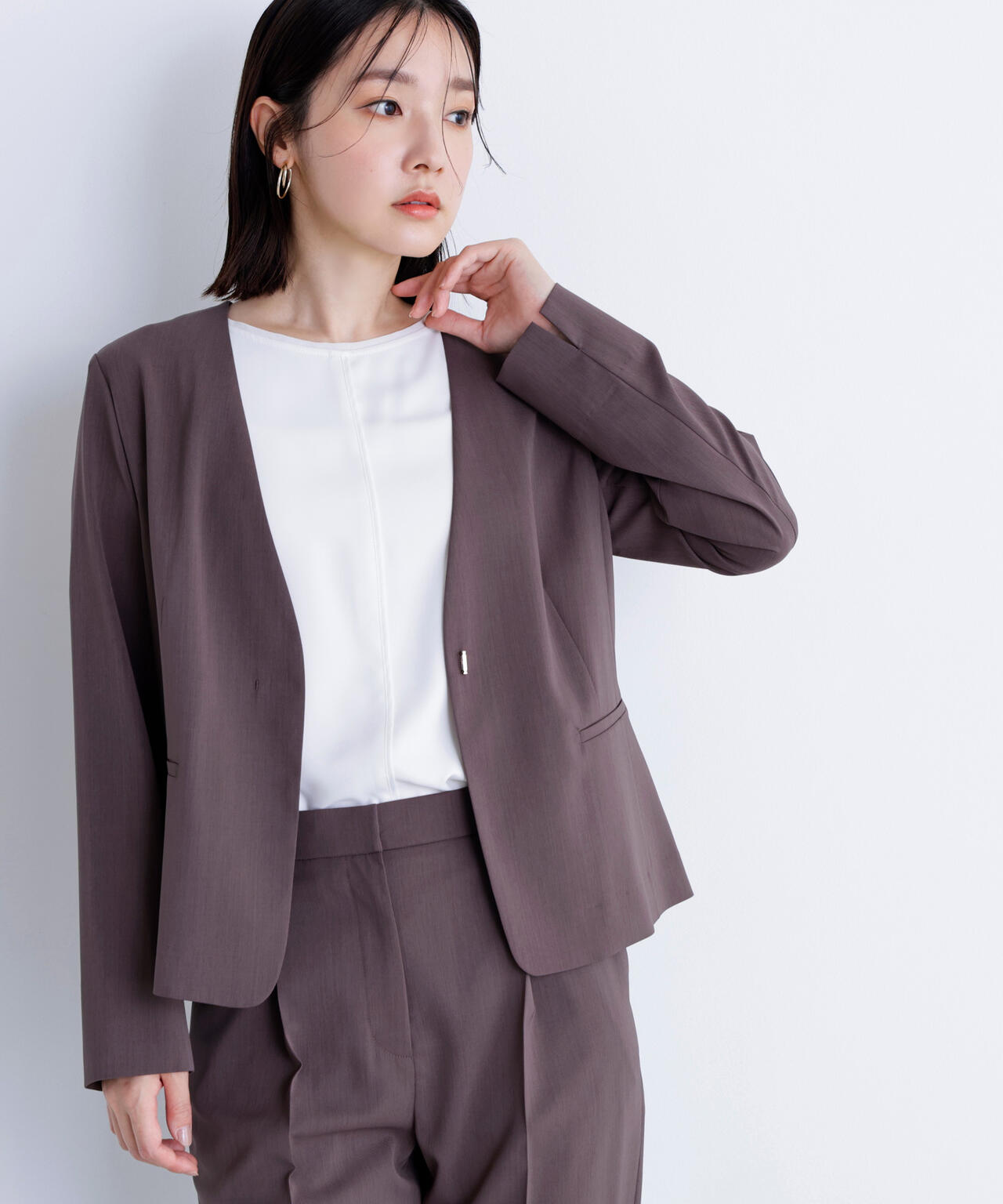 シフォンラインTブラウス*