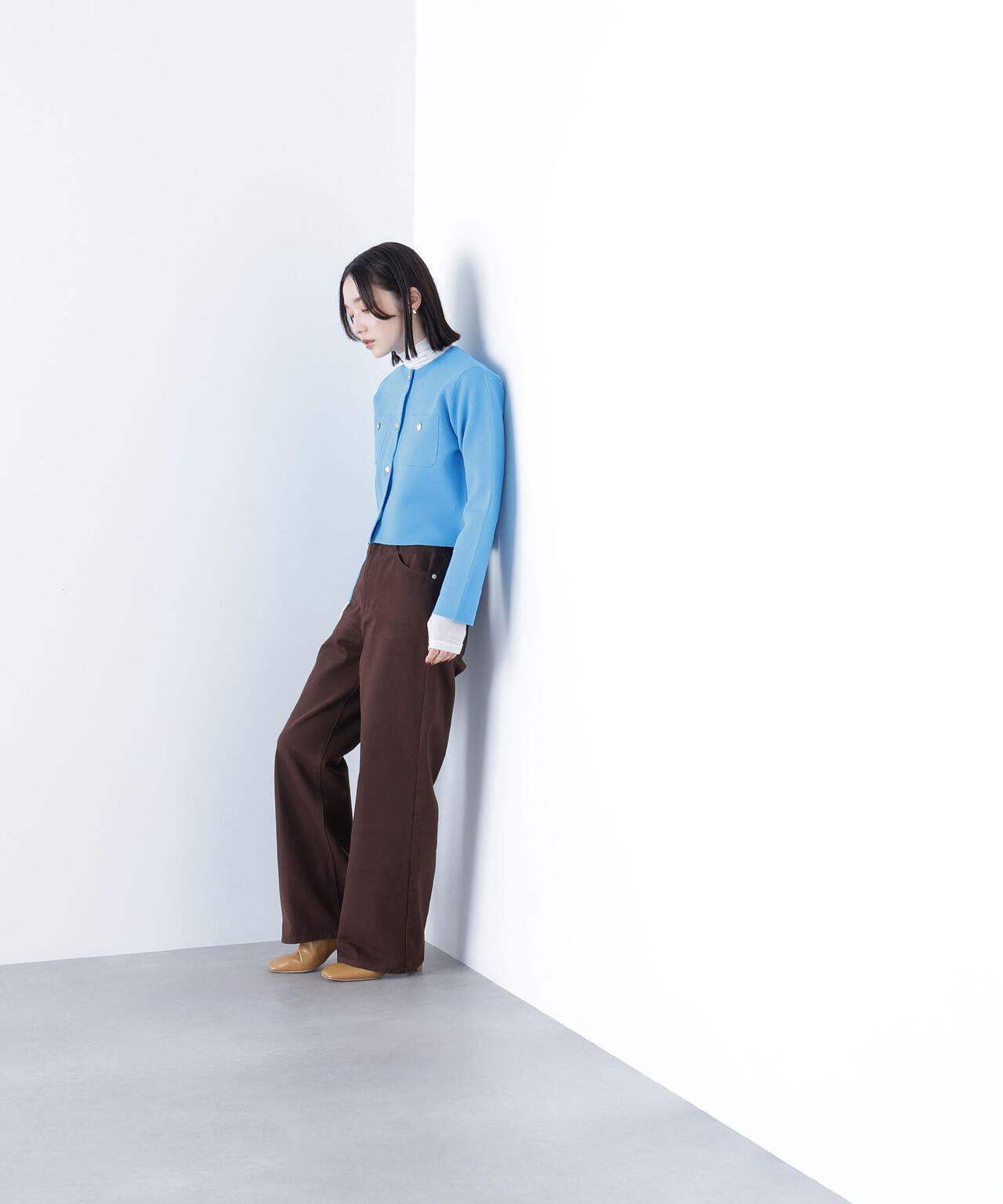 <ちょうど、いい服>私に“ちょうどいい”ワイドストレートパンツ*