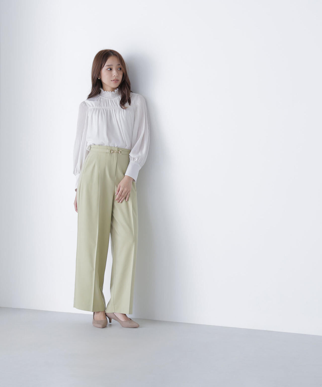 ビットベルトワイドパンツ*