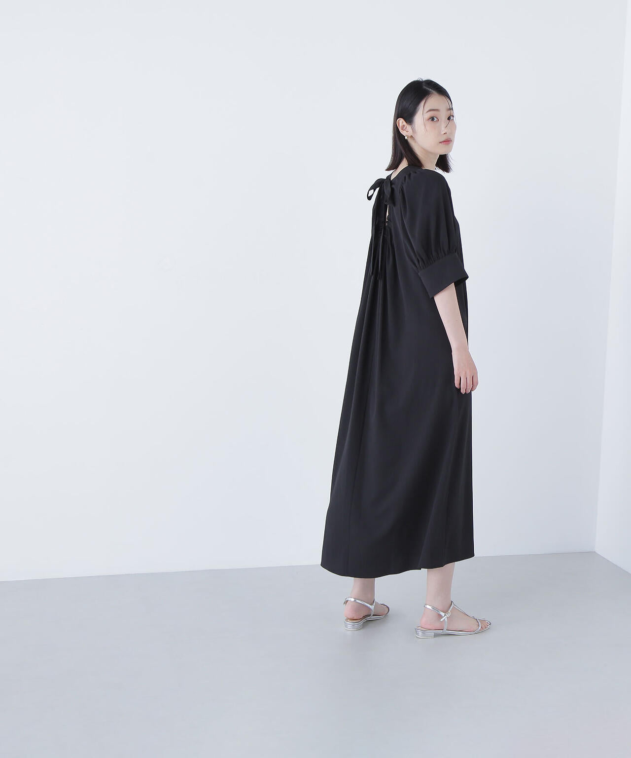バックリボンリラクシーワンピース*