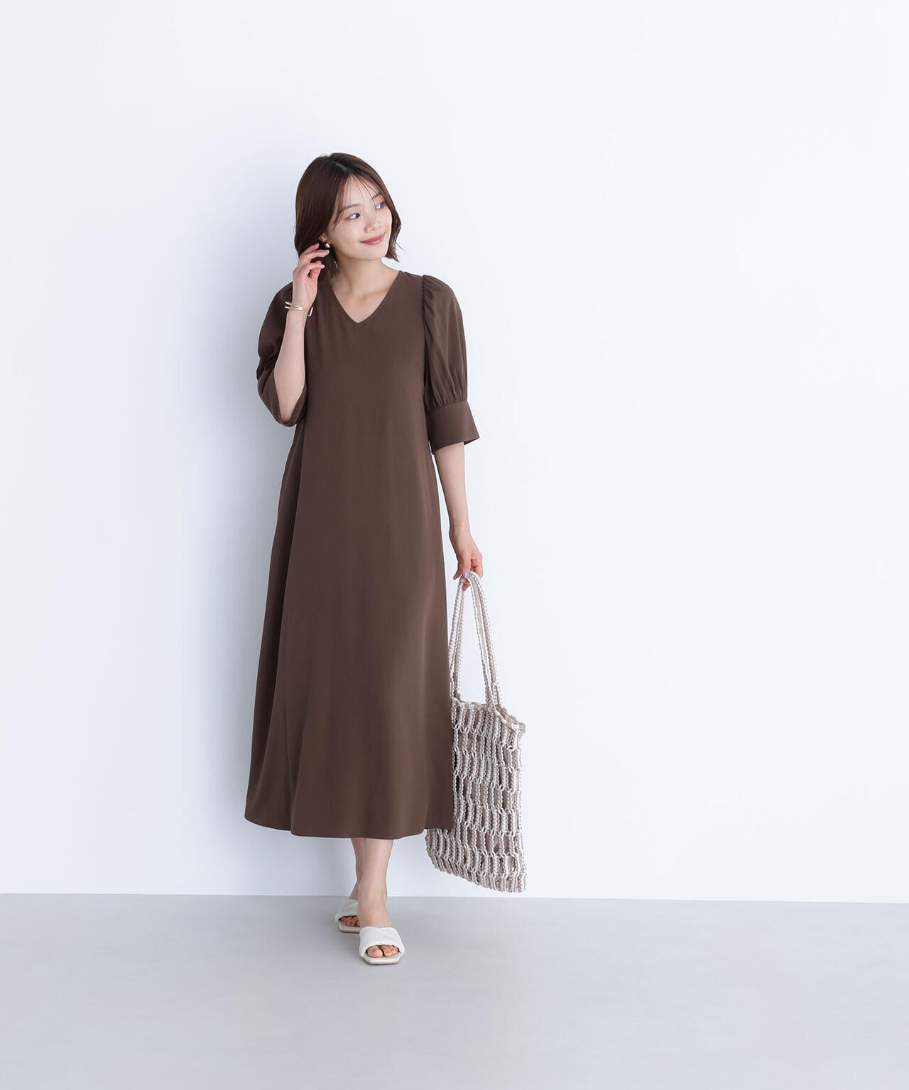 バックリボンリラクシーワンピース*