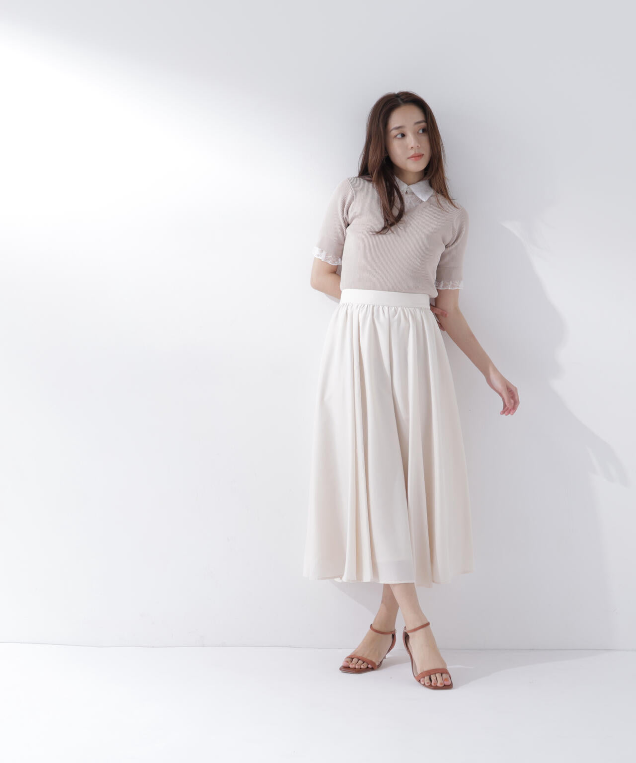 <sweet掲載><ちょうど、いい服>ふんわり春風フレアスカート