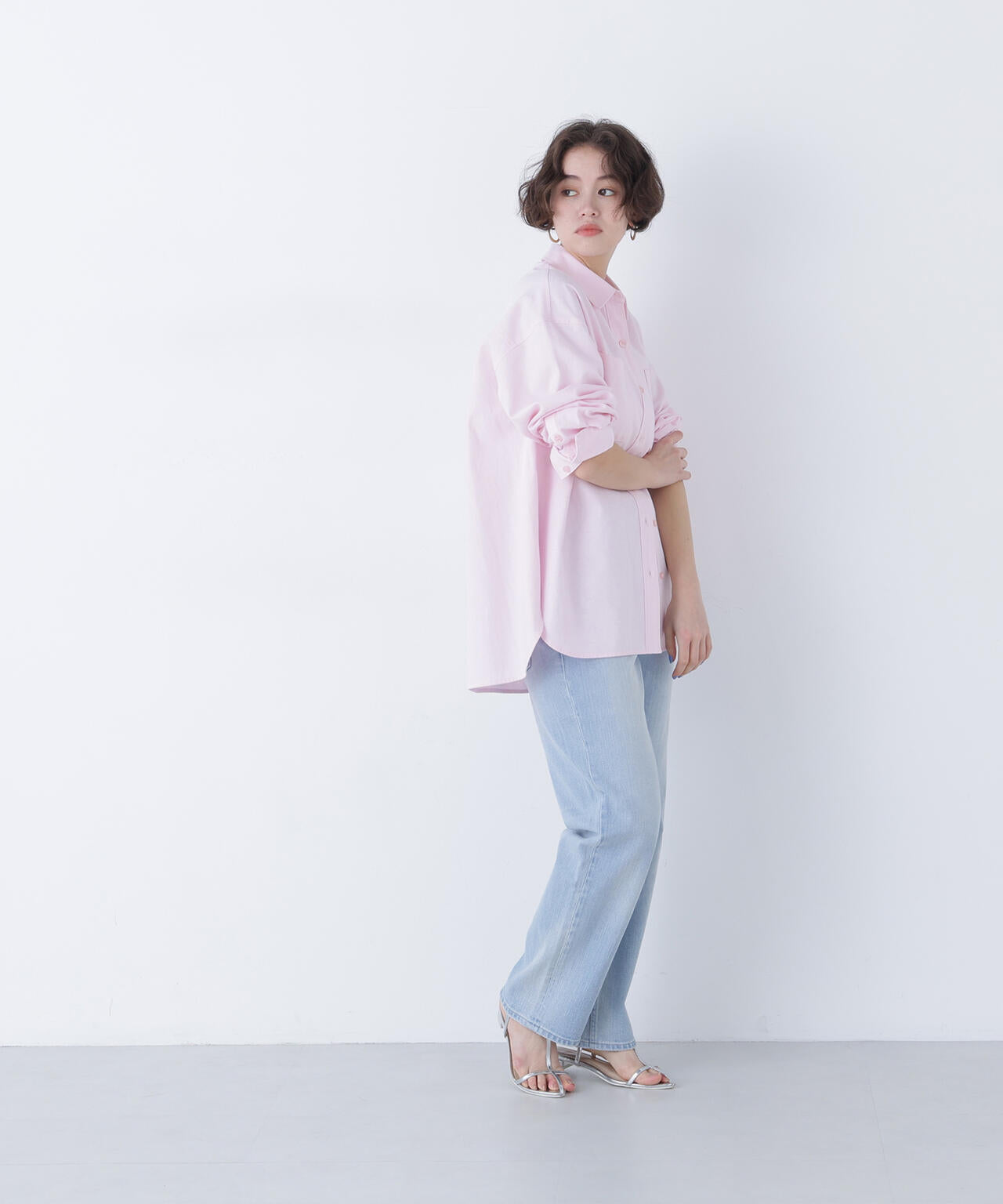 <FUDGE掲載><Healthy DENIM>ハイライズストレートデニムパンツ