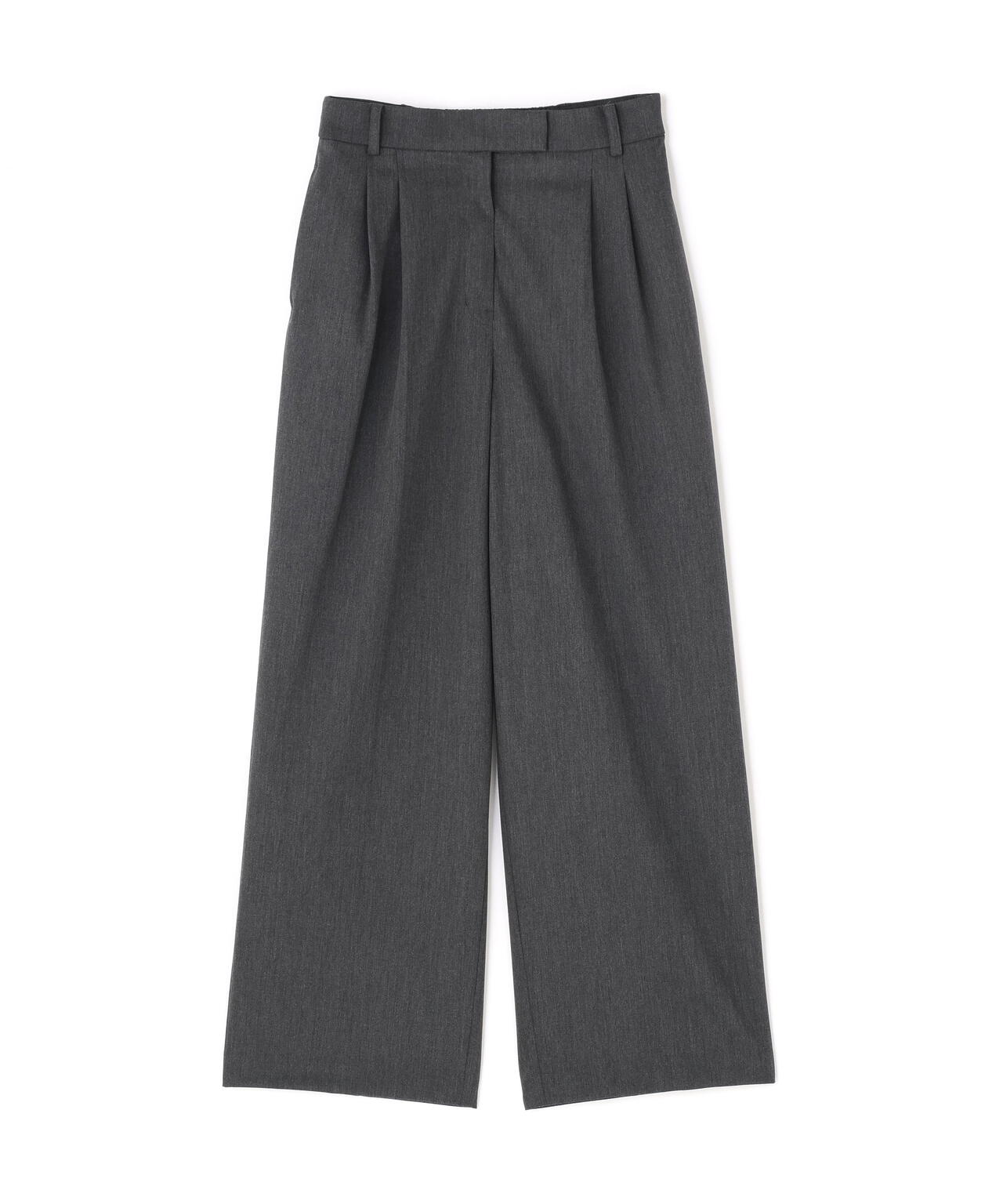 <365ユーティリティー>洗えて毛玉になりにくいタックワイドパンツ