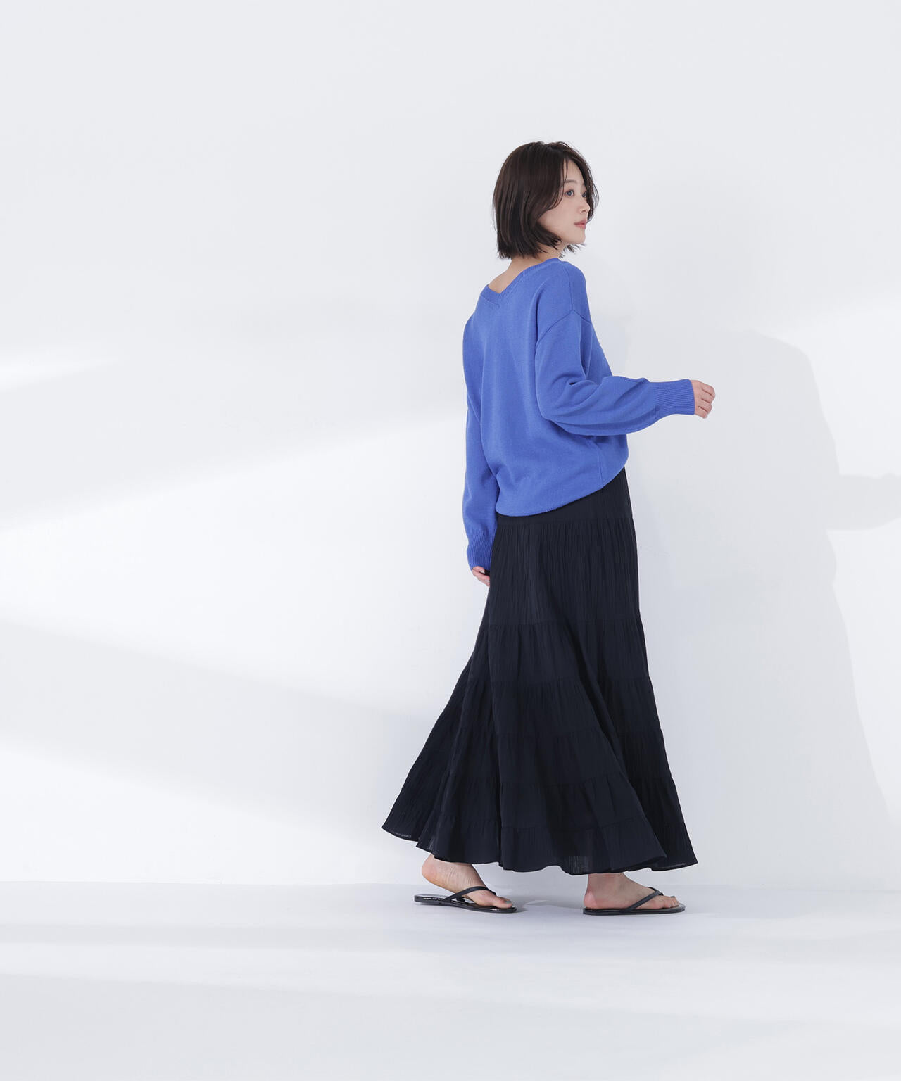 ドライタッチ2wayネックニット