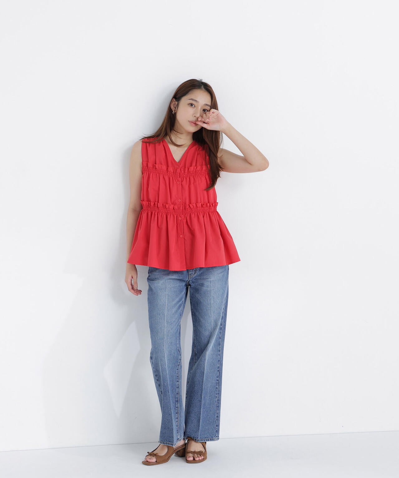 165.5cm 着用サイズ:FR