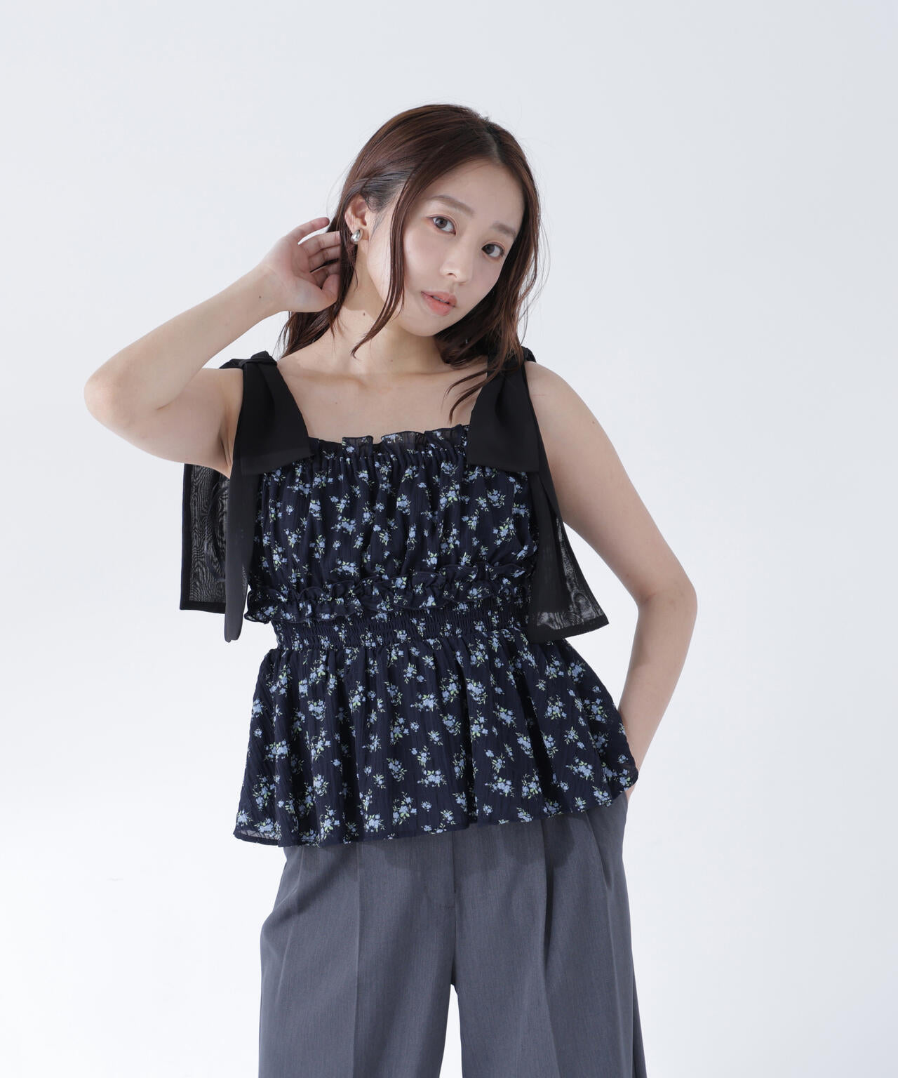 165.5cm 着用サイズ:FR