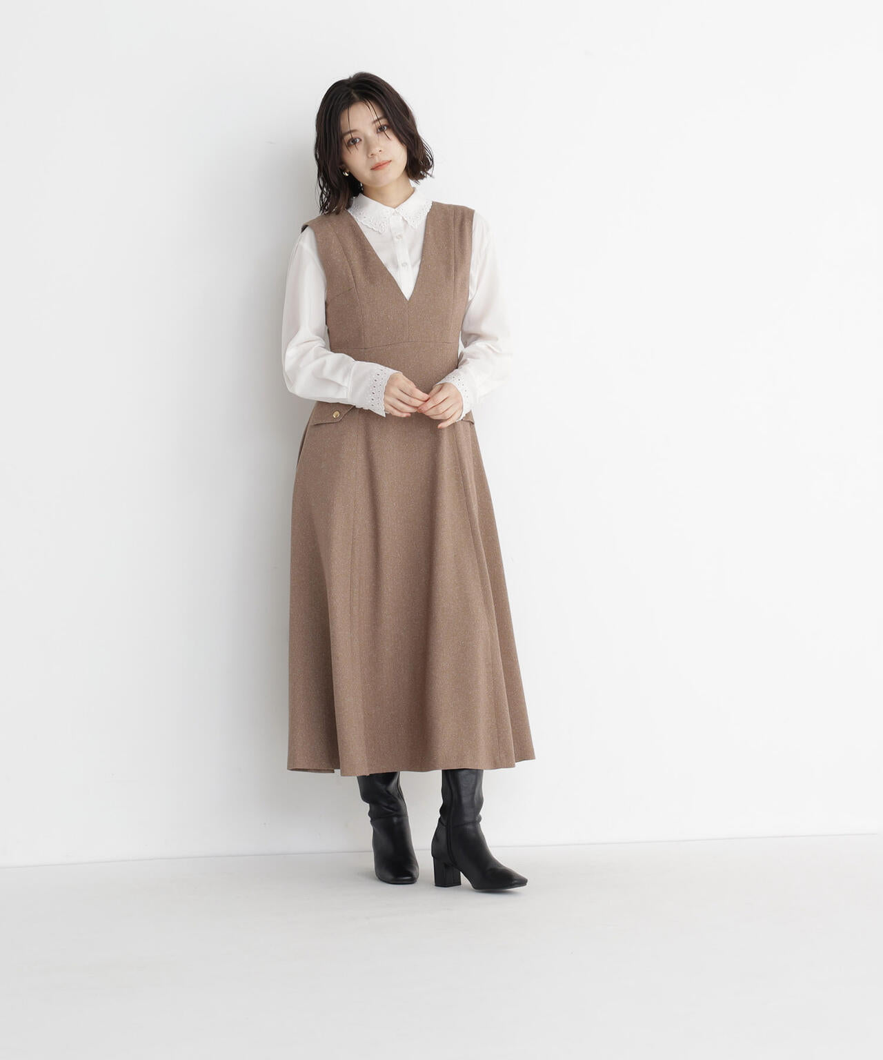 165.5cm 着用サイズ:FR