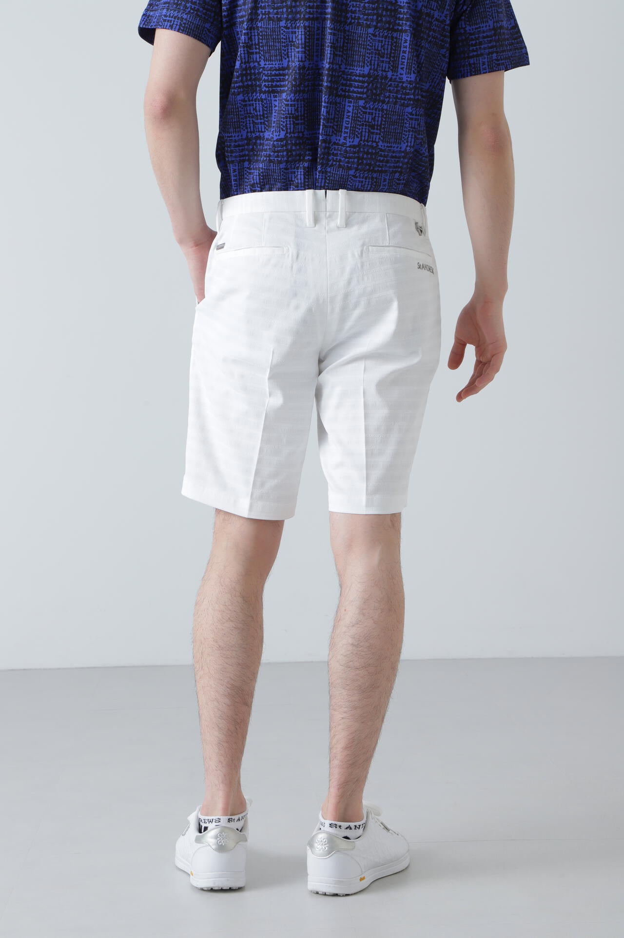 ロゴボーダージャガードショートパンツ (MENS)