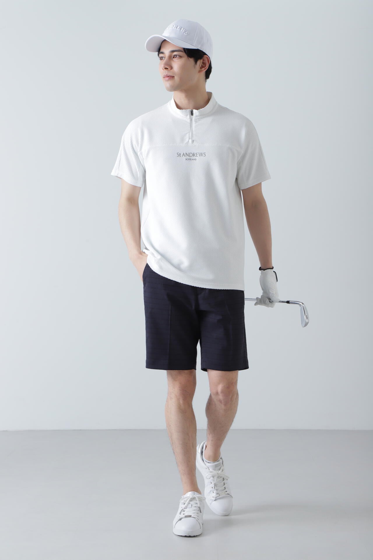 ロゴボーダージャガードショートパンツ (MENS)