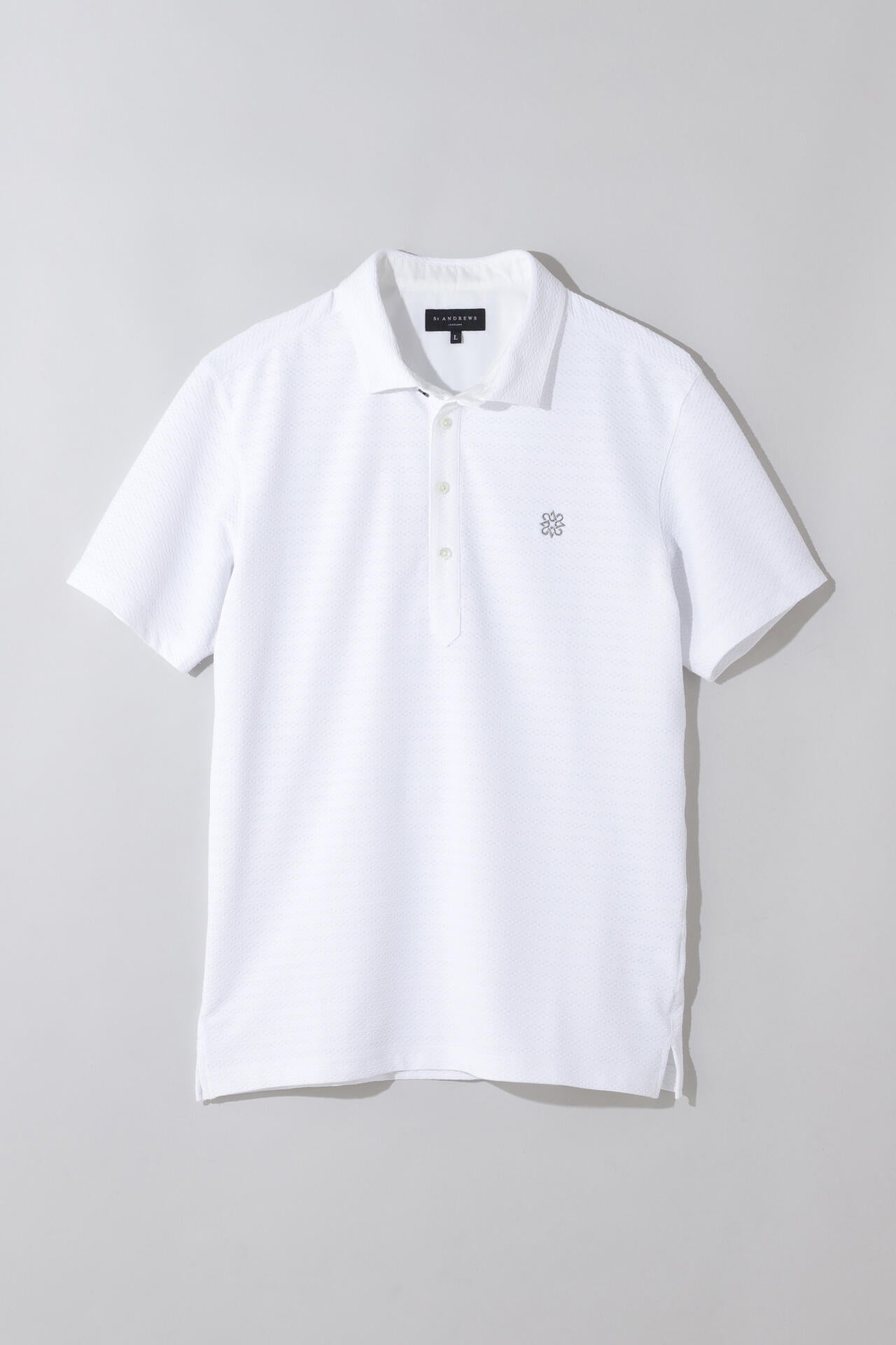 縄柄ジャガード半袖シャツ (MENS)