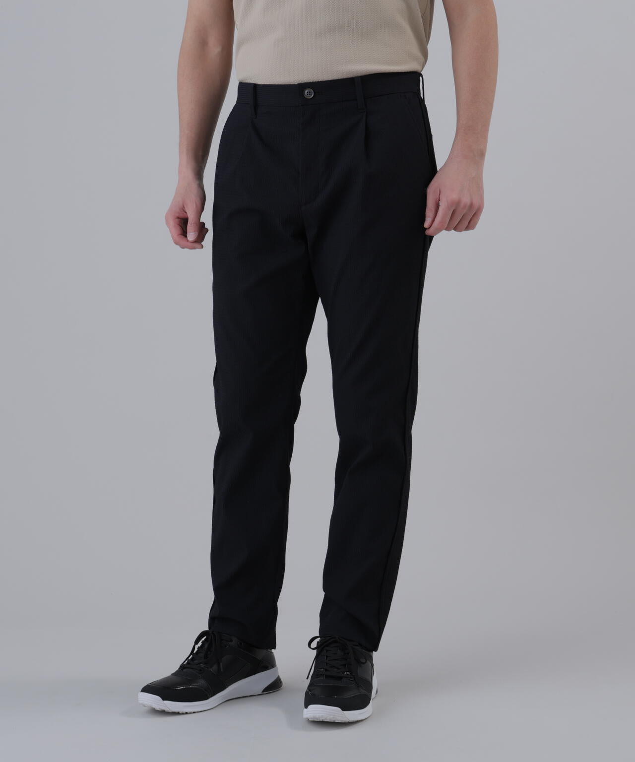 【ストレッチ】ドビーサッカーパンツ (MENS)