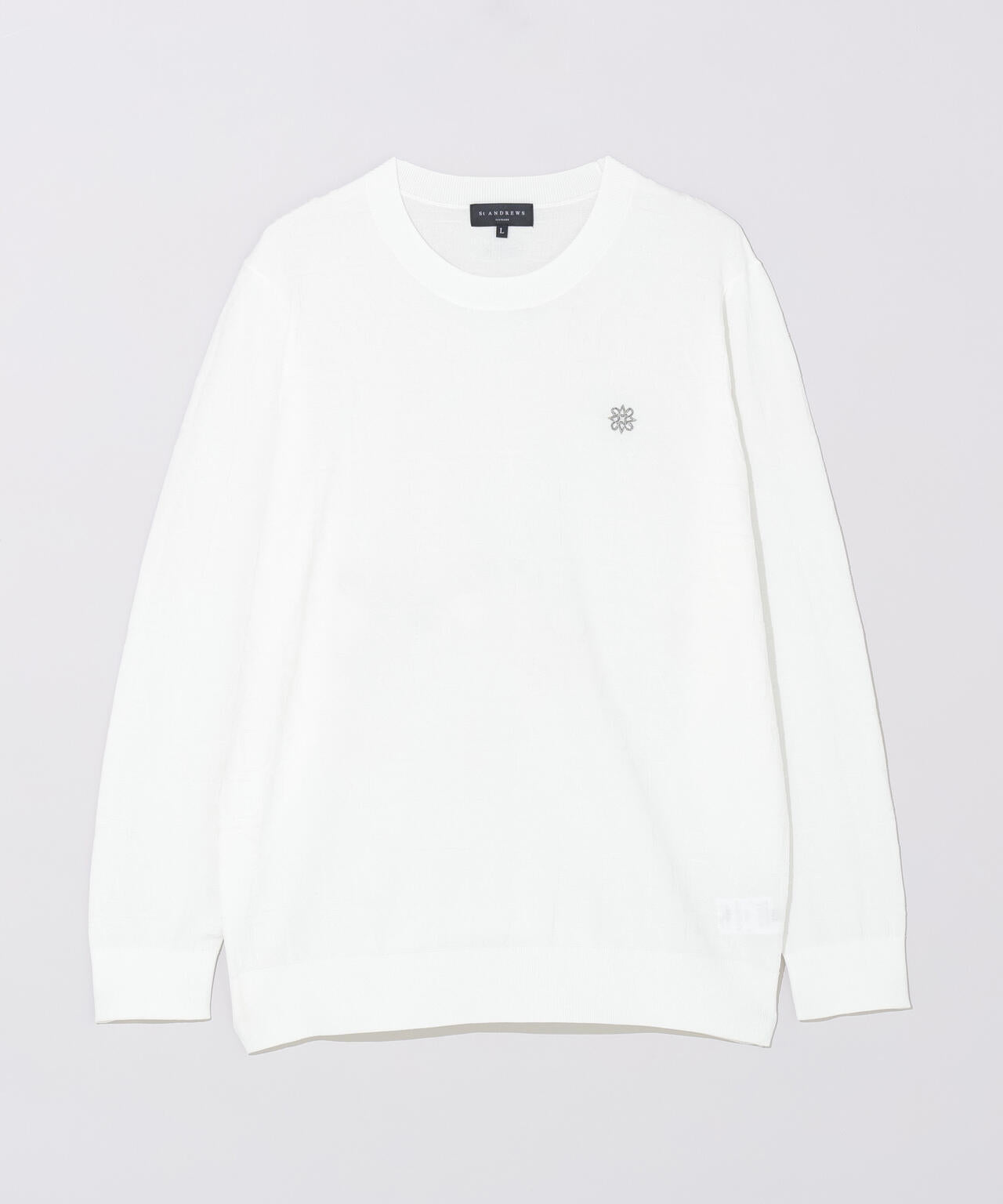 ダブルロゴジャガードクルーネックニットプルオーバー (MENS)
