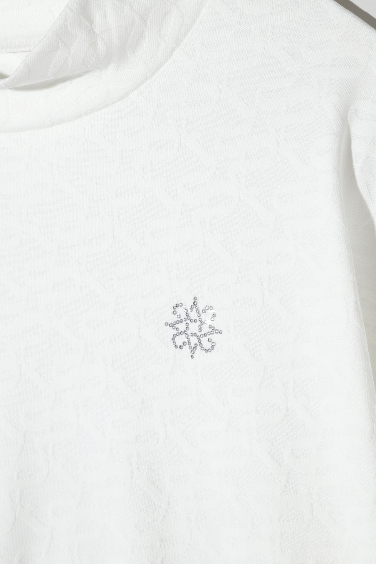 STAドットジャガード長袖ハイネックカットソー (WOMENS)