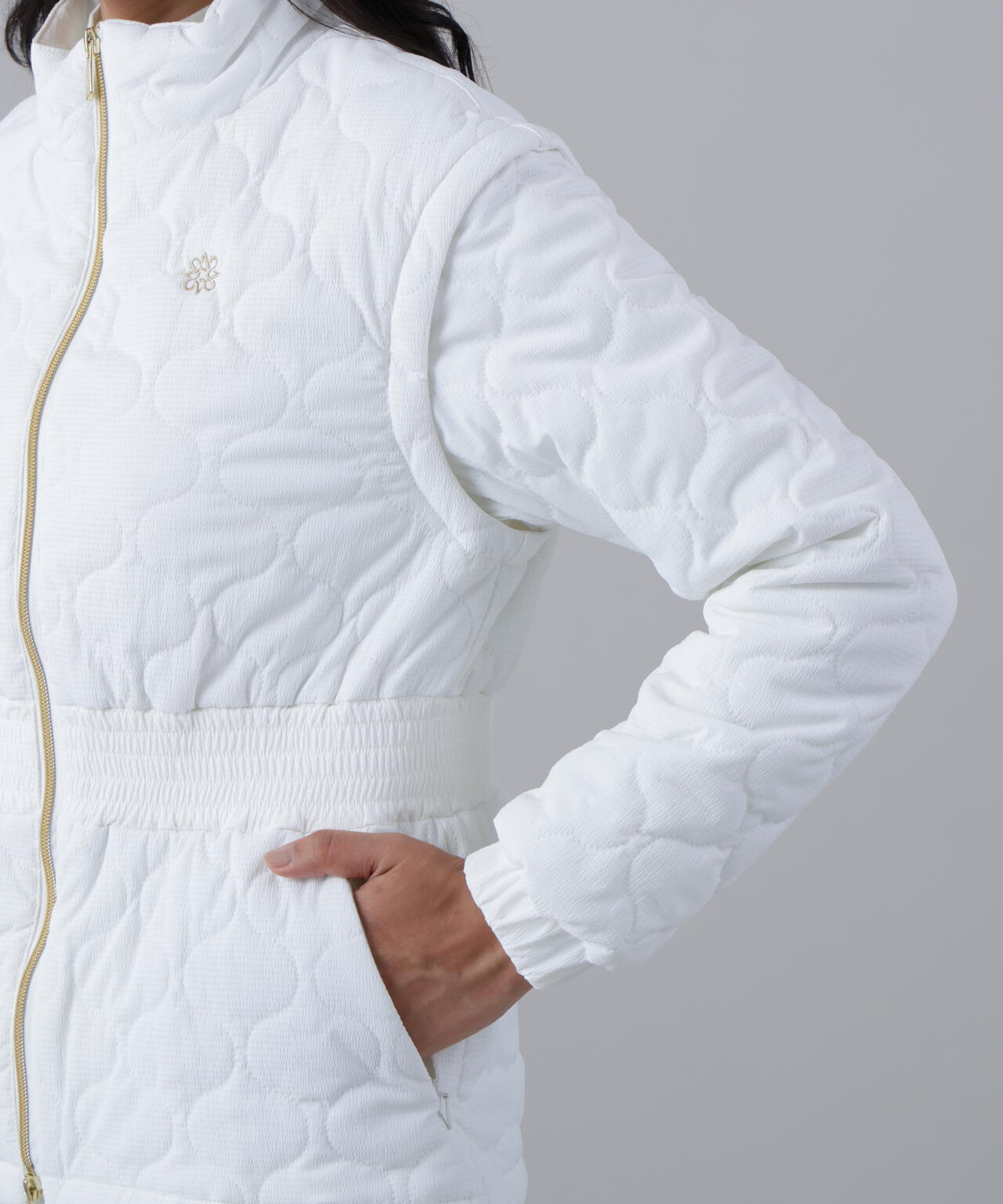 ウェーブストレッチ中綿ブルゾン (WOMENS)