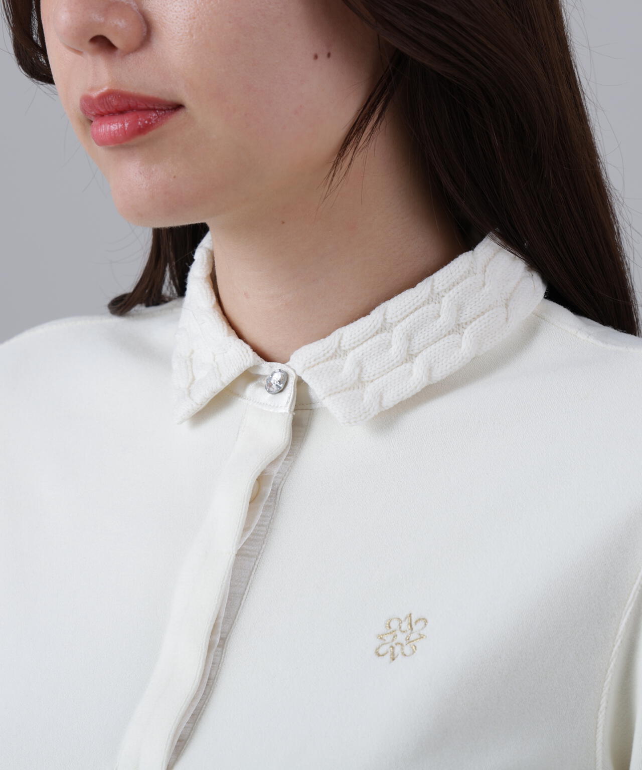 パイル長袖ポロシャツ (WOMENS)