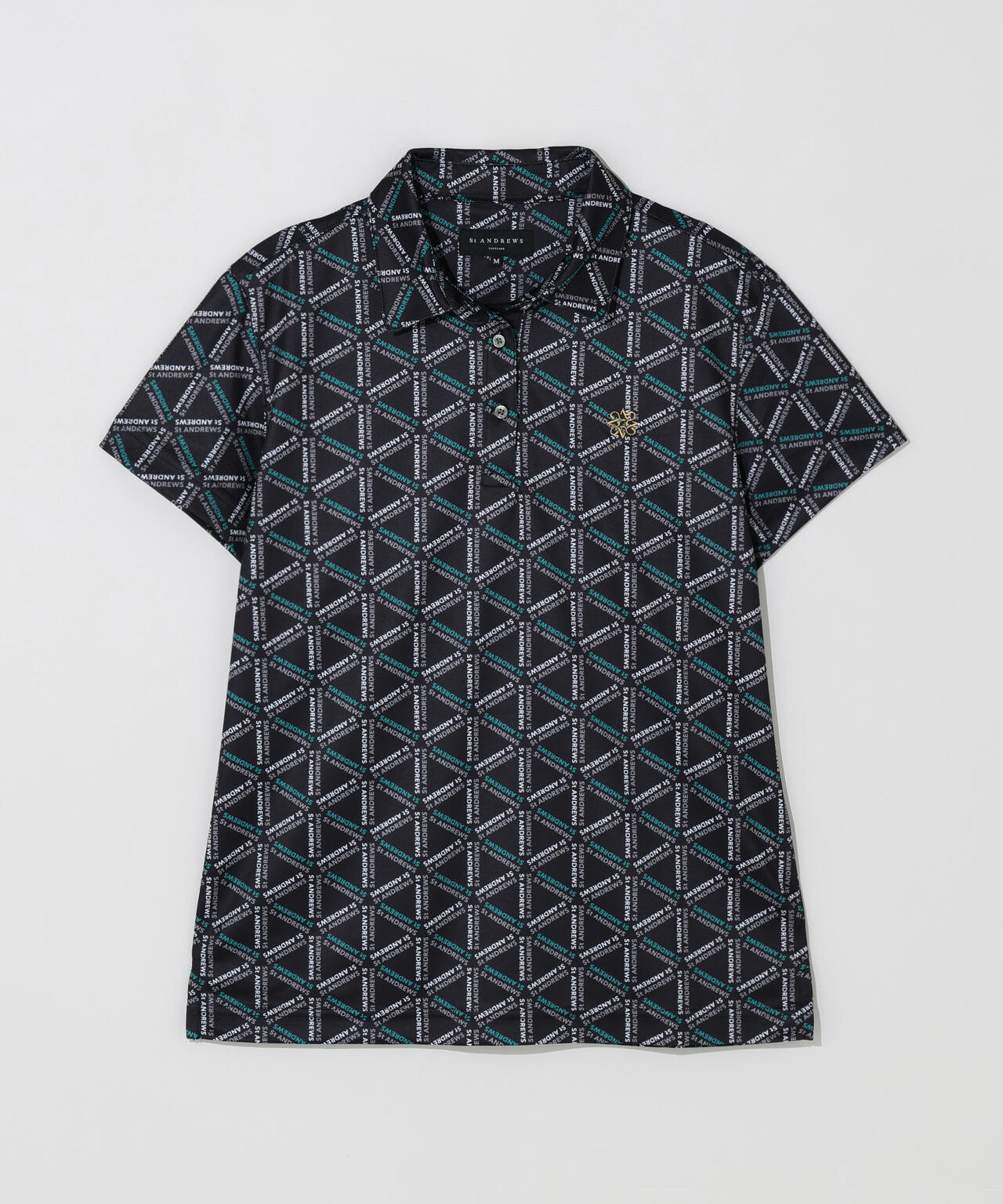 【吸水速乾】COOLMAXライアングルロゴプリント半袖シャツ (WOMENS)