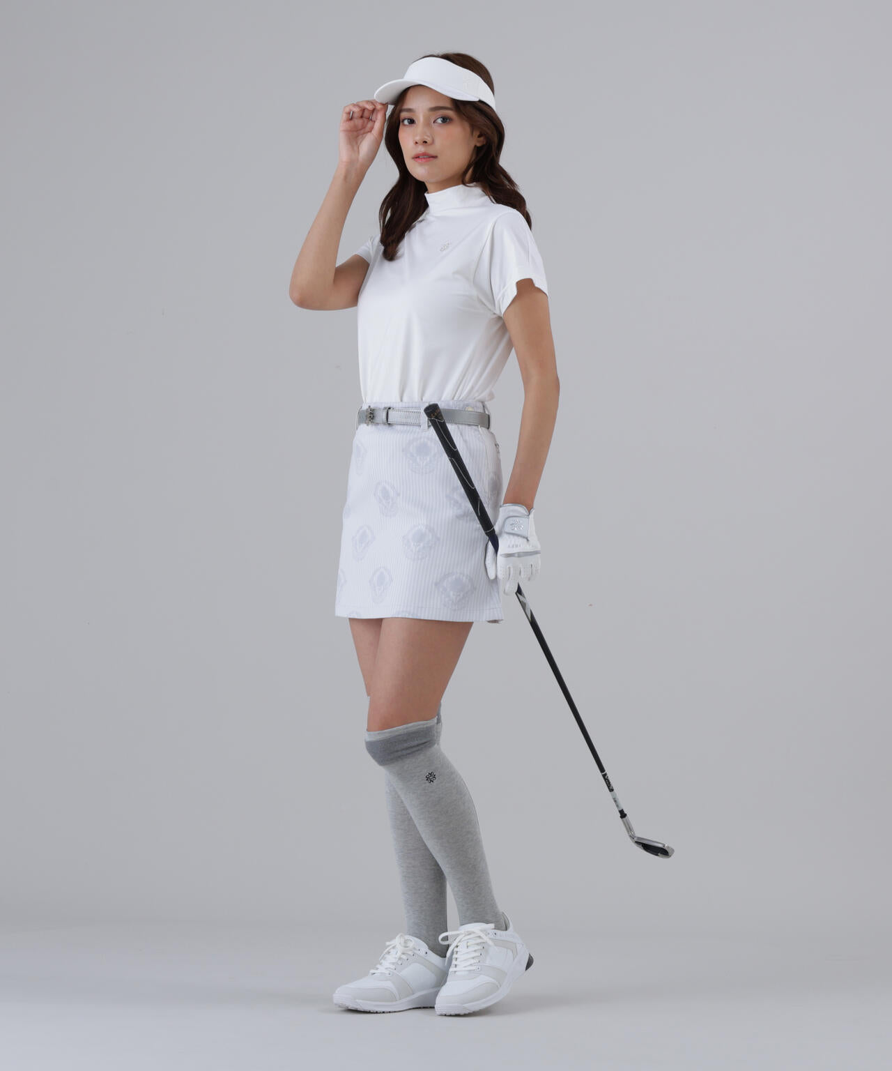 ポリエステルベア天竺ハイネックカットソー (WOMENS)