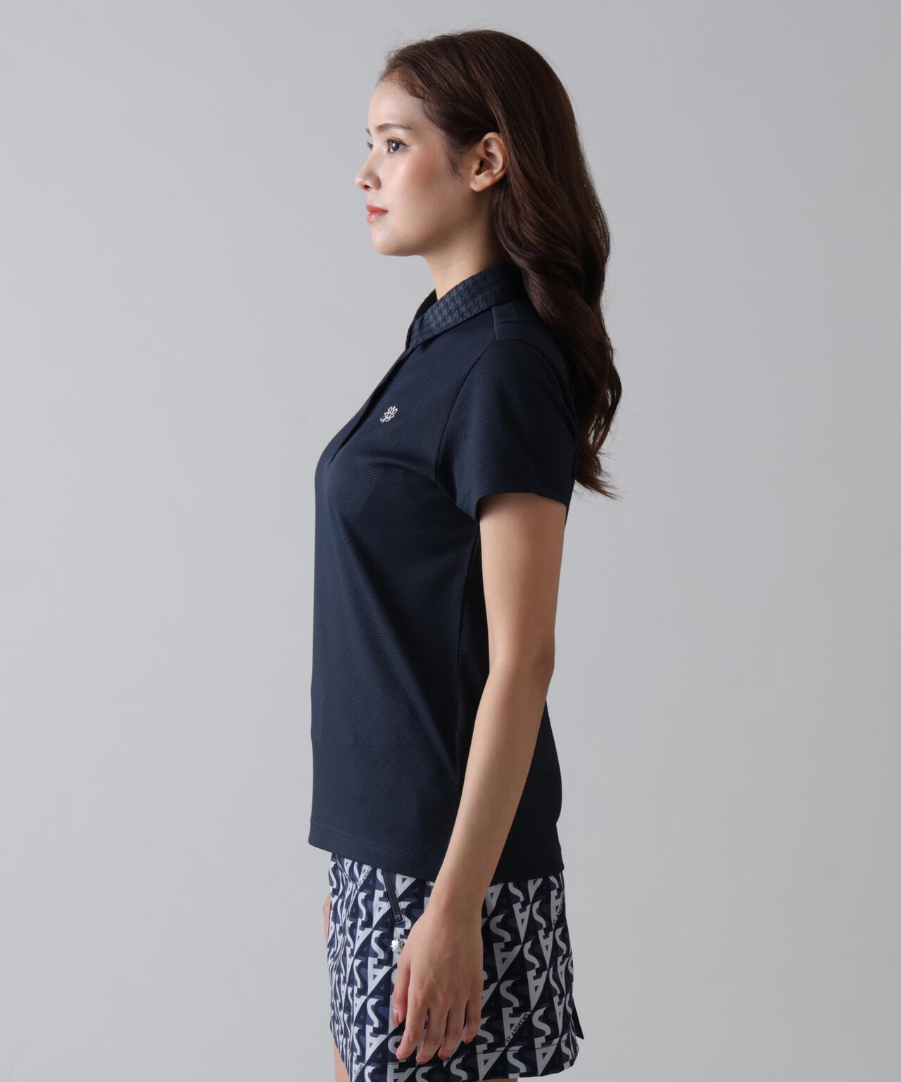 【吸水速乾】【UVカット】ポップコーンストレッチ半袖ポロシャツ (WOMENS)