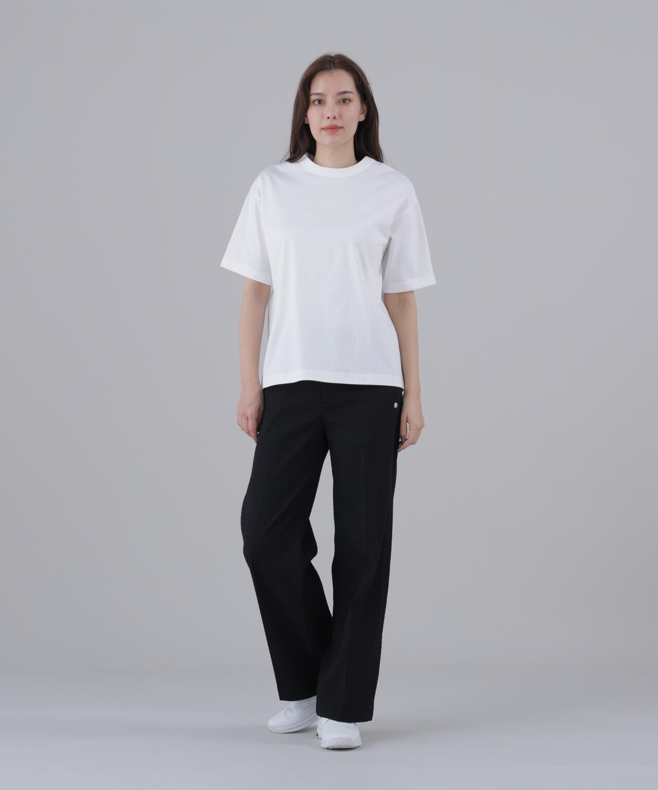 プレーティング天竺半袖Tシャツ (WOMENS)