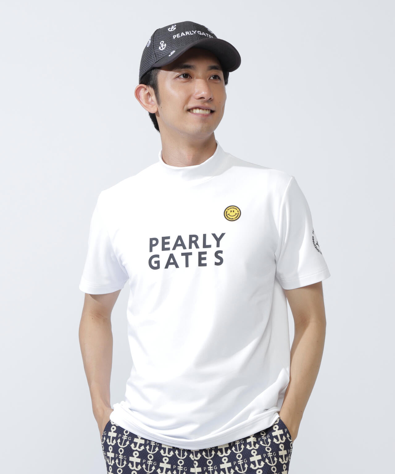 【PG is PG】 ベアカノコ半袖ハイネックカットソー