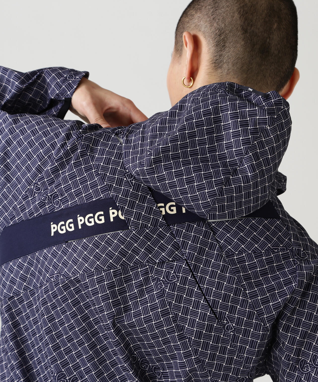 【PGG】【直営店舗&公式オンライン限定】イントレチャートTEXBRIDトリコットフルジップフーディブルゾン (MENS)