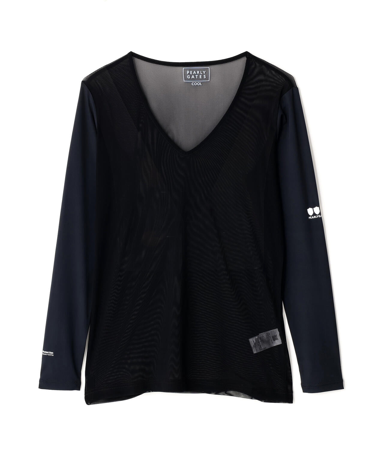 【PG BODY】N/パワーネット×Peベア天竺長袖Uネックカットソー