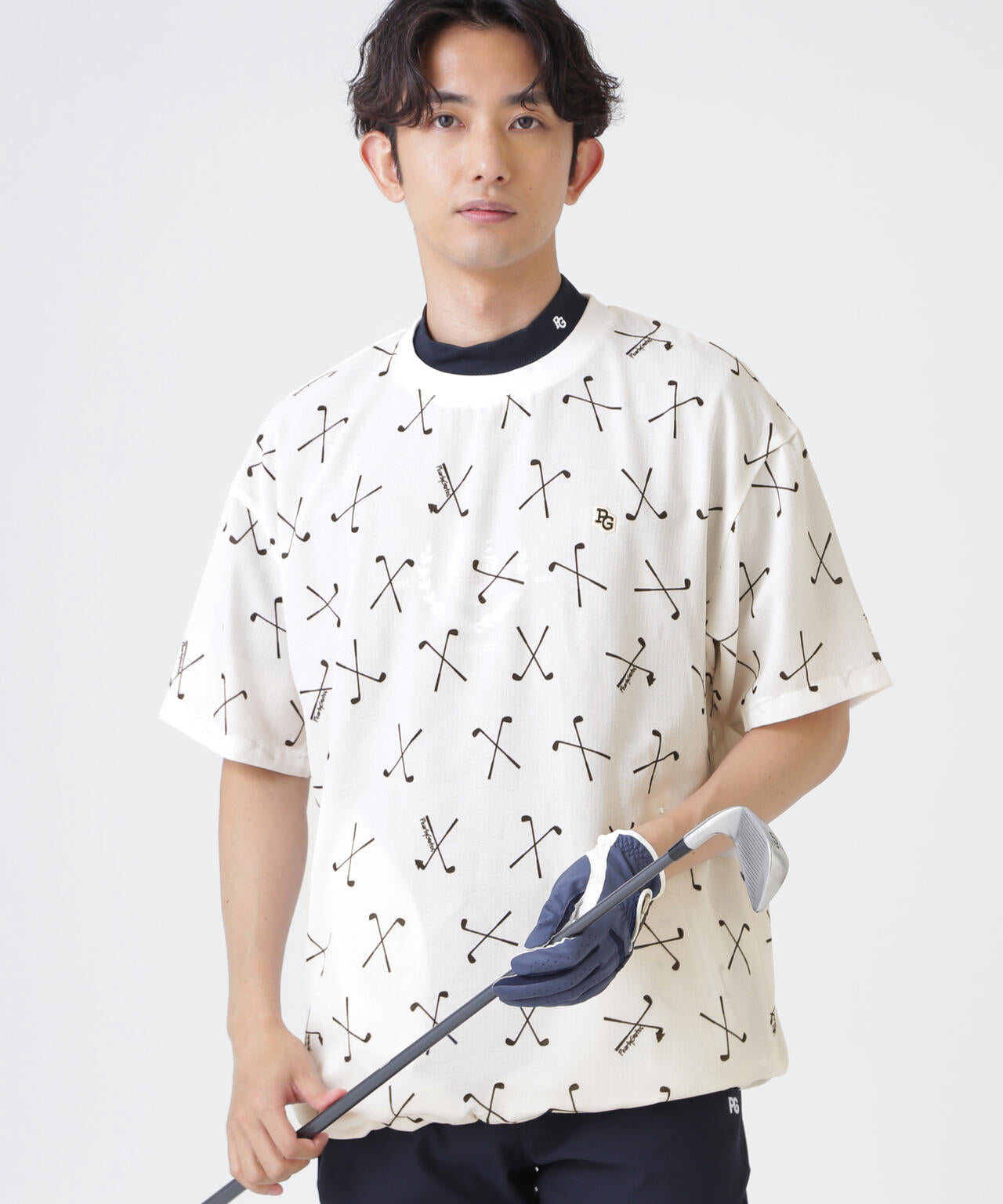 4WAY高通気Woven <ゴルフクラブ柄> (MENS)