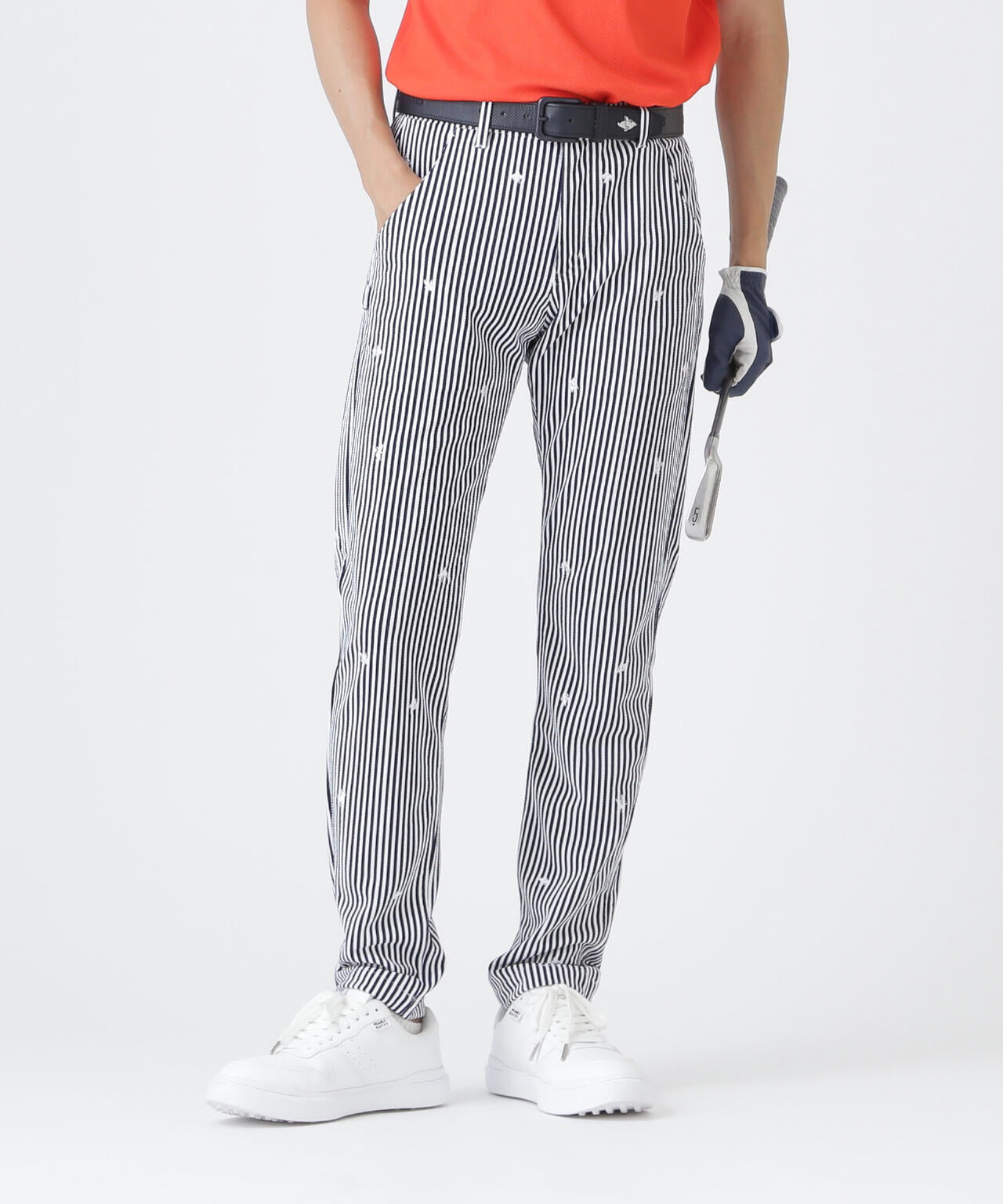 鹿の子サッカーストライプパンツ (MENS)