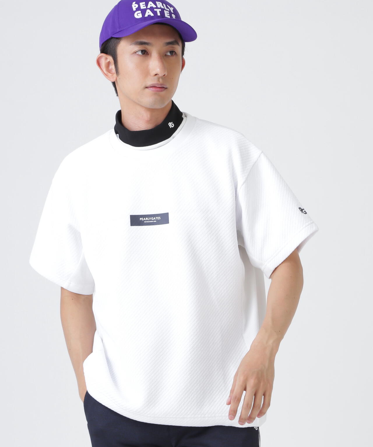 リサイクルモールカルゼクウォーター半袖クルーネックプルオーバー (MENS)