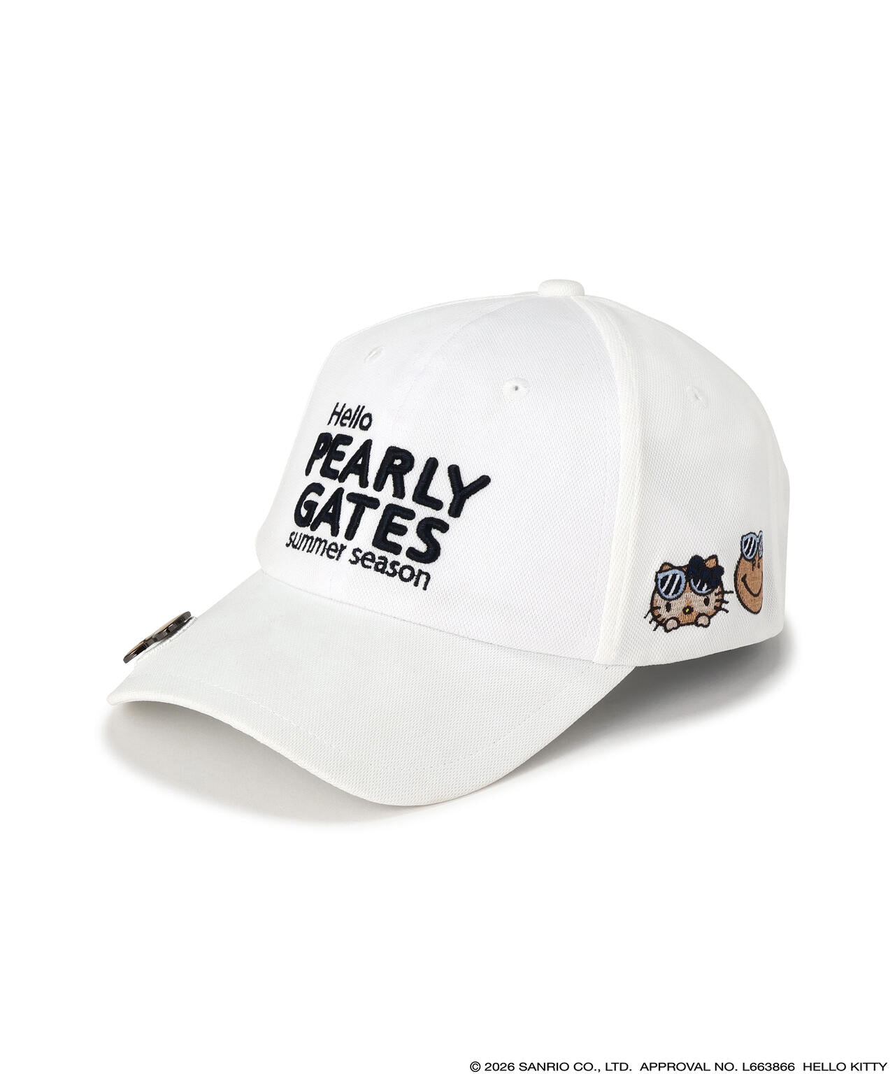 【HELLO KITTY × PEARLY GATES summer season】キャップ (UNISEX)