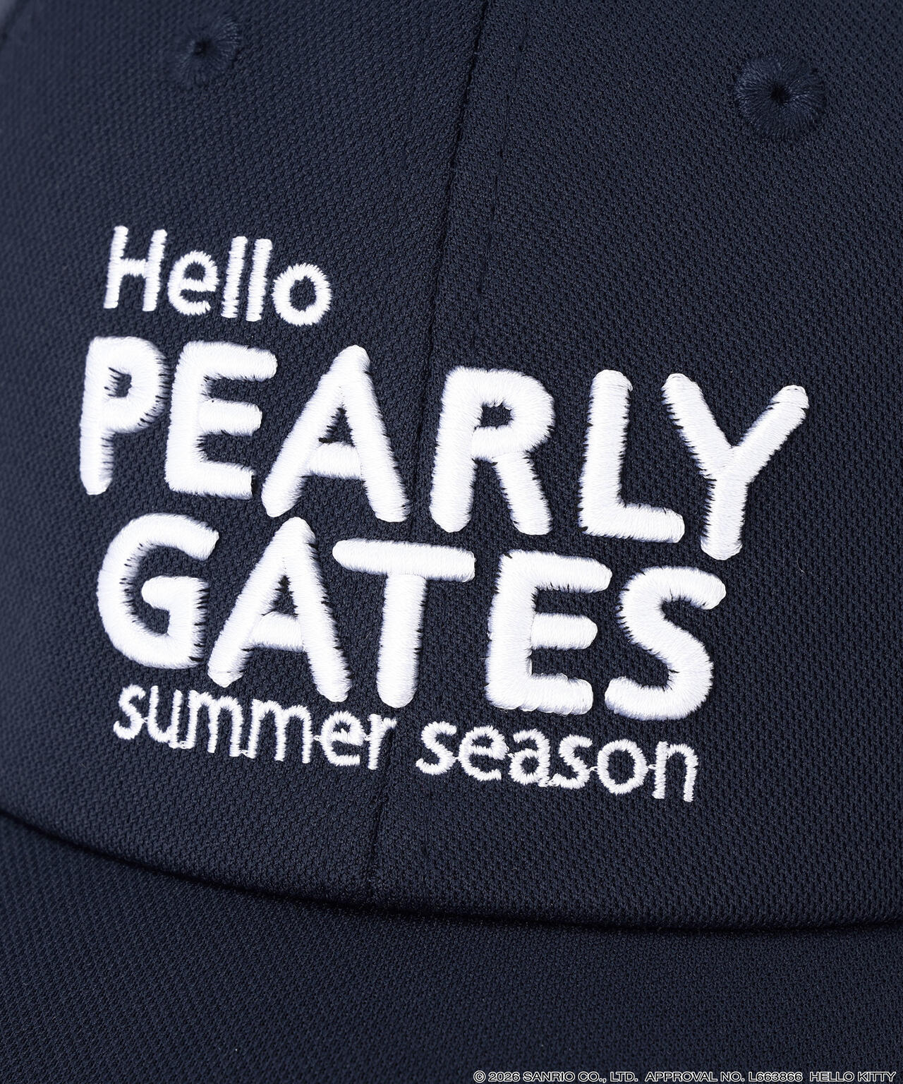 【HELLO KITTY × PEARLY GATES summer season】キャップ (UNISEX)