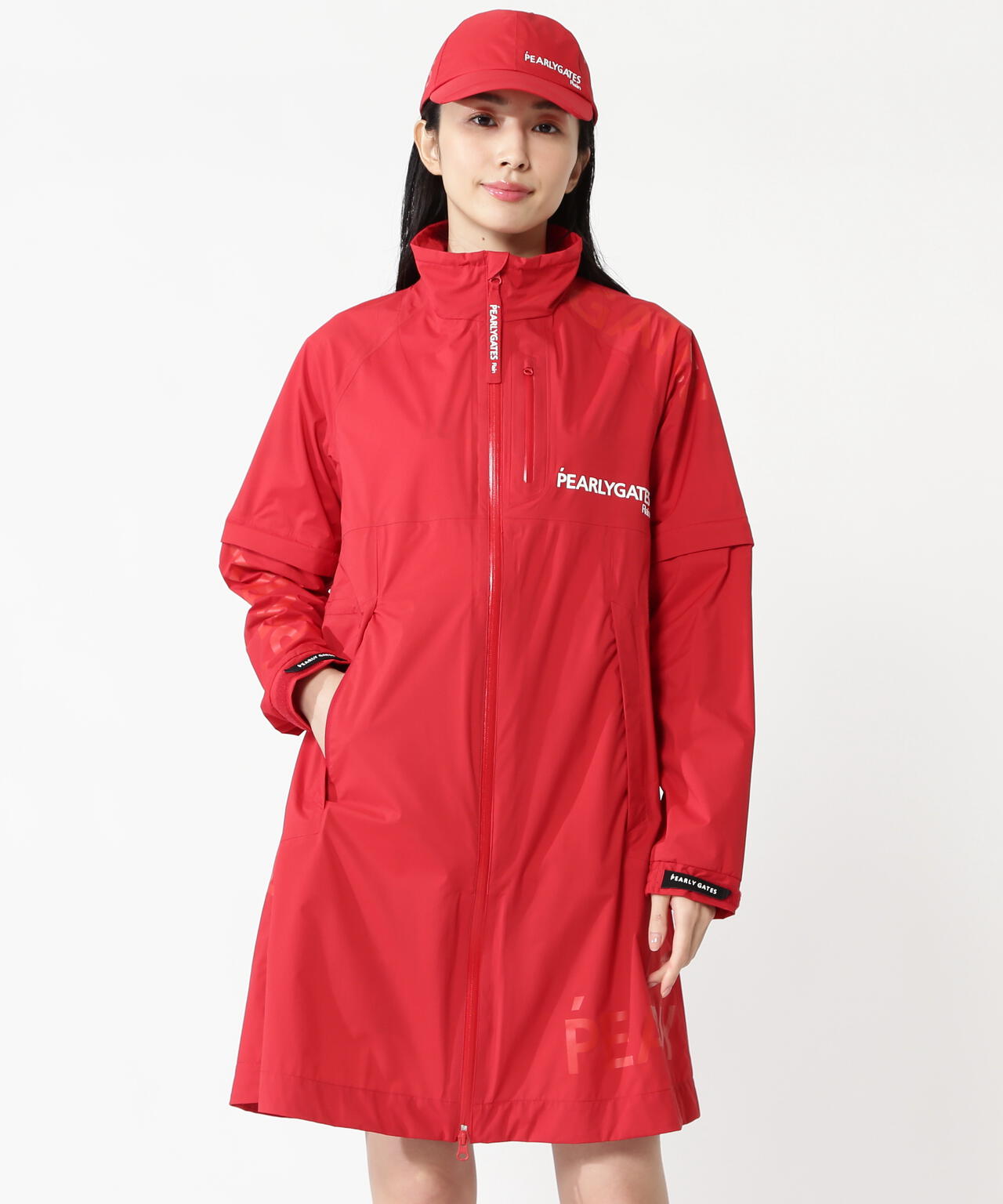 NYストレッチタフタ3L レインワンピース (LADIES)