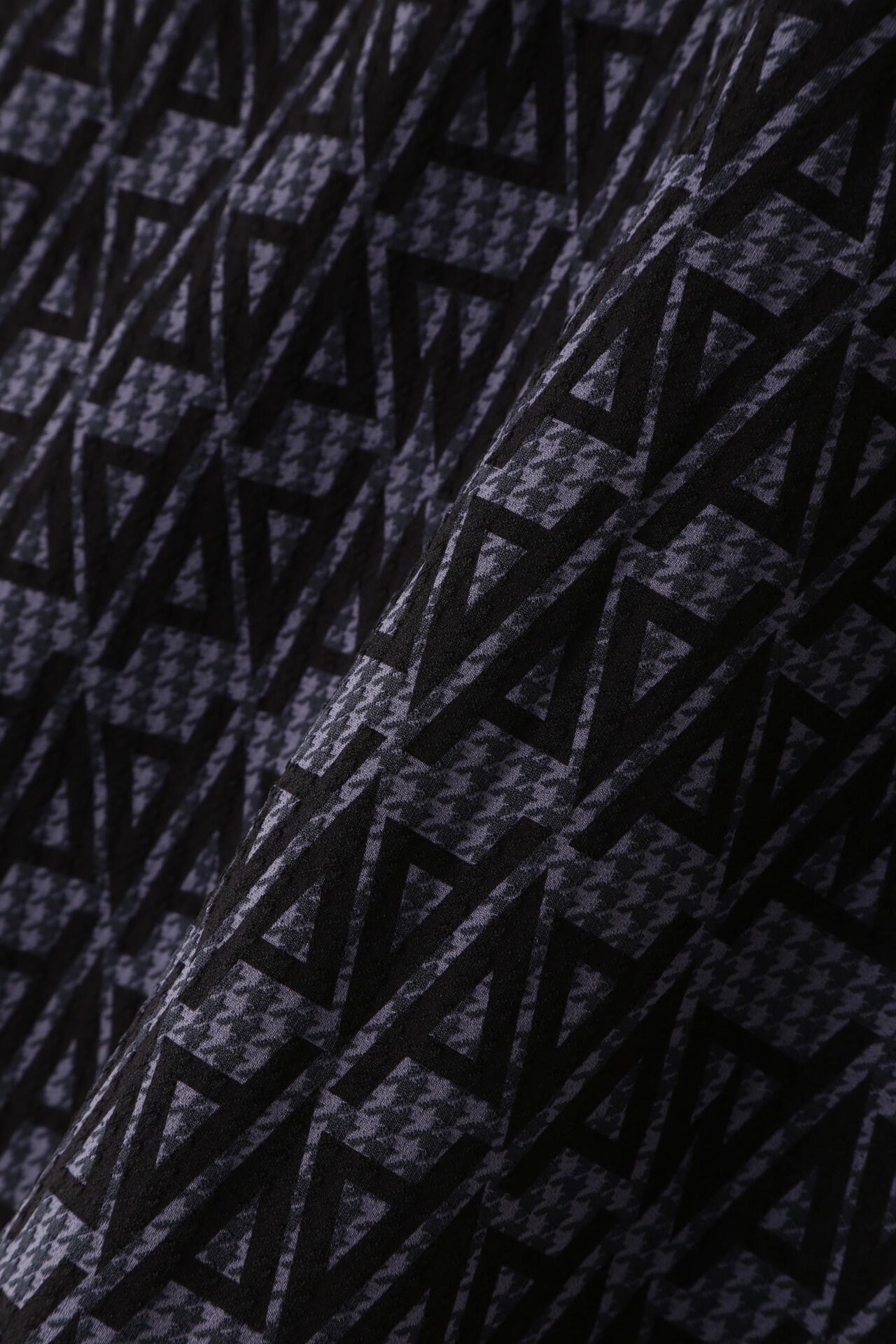 千鳥ハイゲージジャガード スカート <ロゴ幾何学柄>