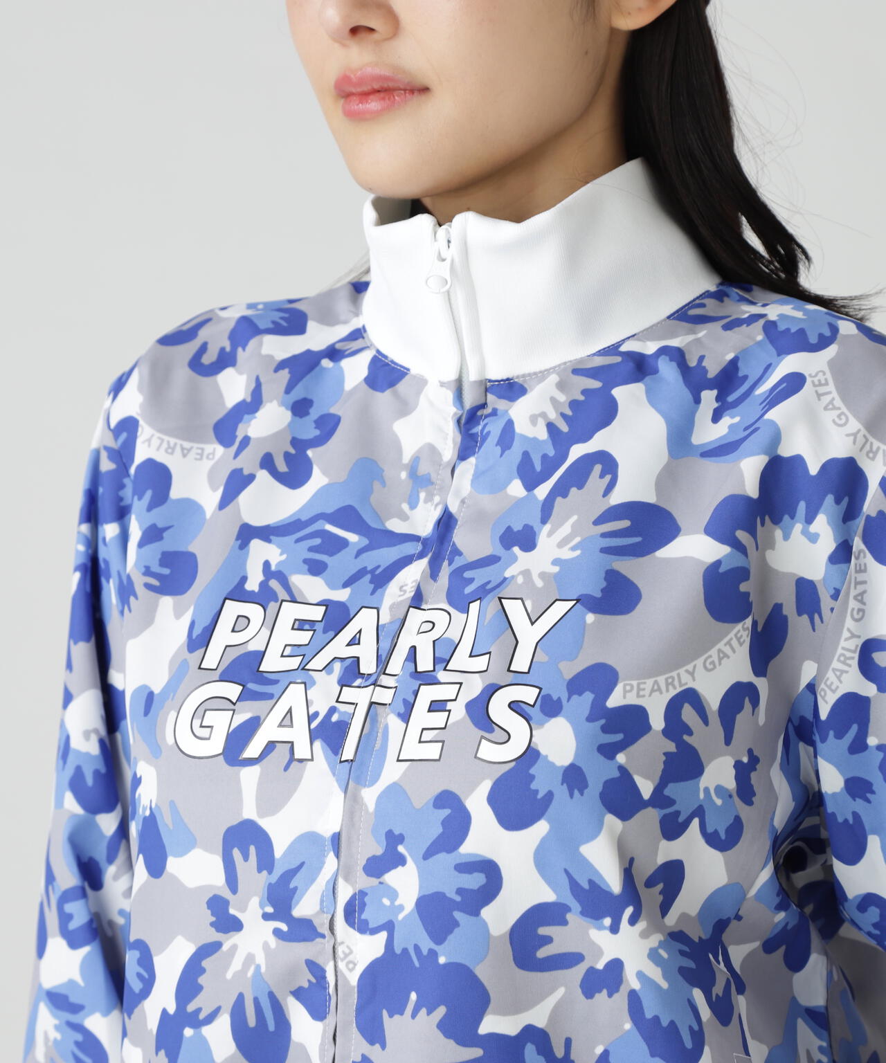 【PG is PG】Nyリップ_タフレックス×サーモトロン中綿ツインブルゾン <ラフ花ロゴ小柄>