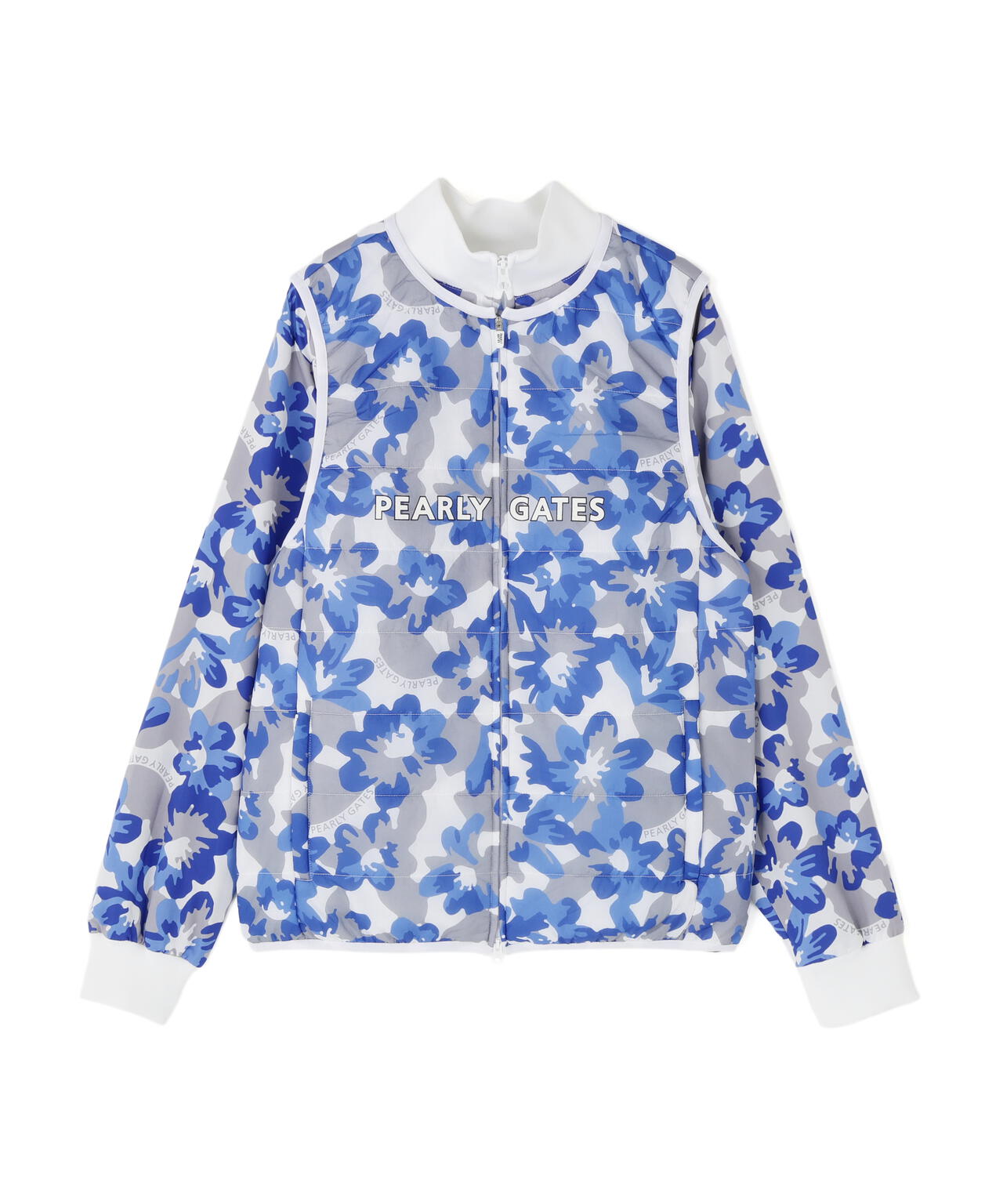 【PG is PG】Nyリップ_タフレックス×サーモトロン中綿ツインブルゾン <ラフ花ロゴ小柄>