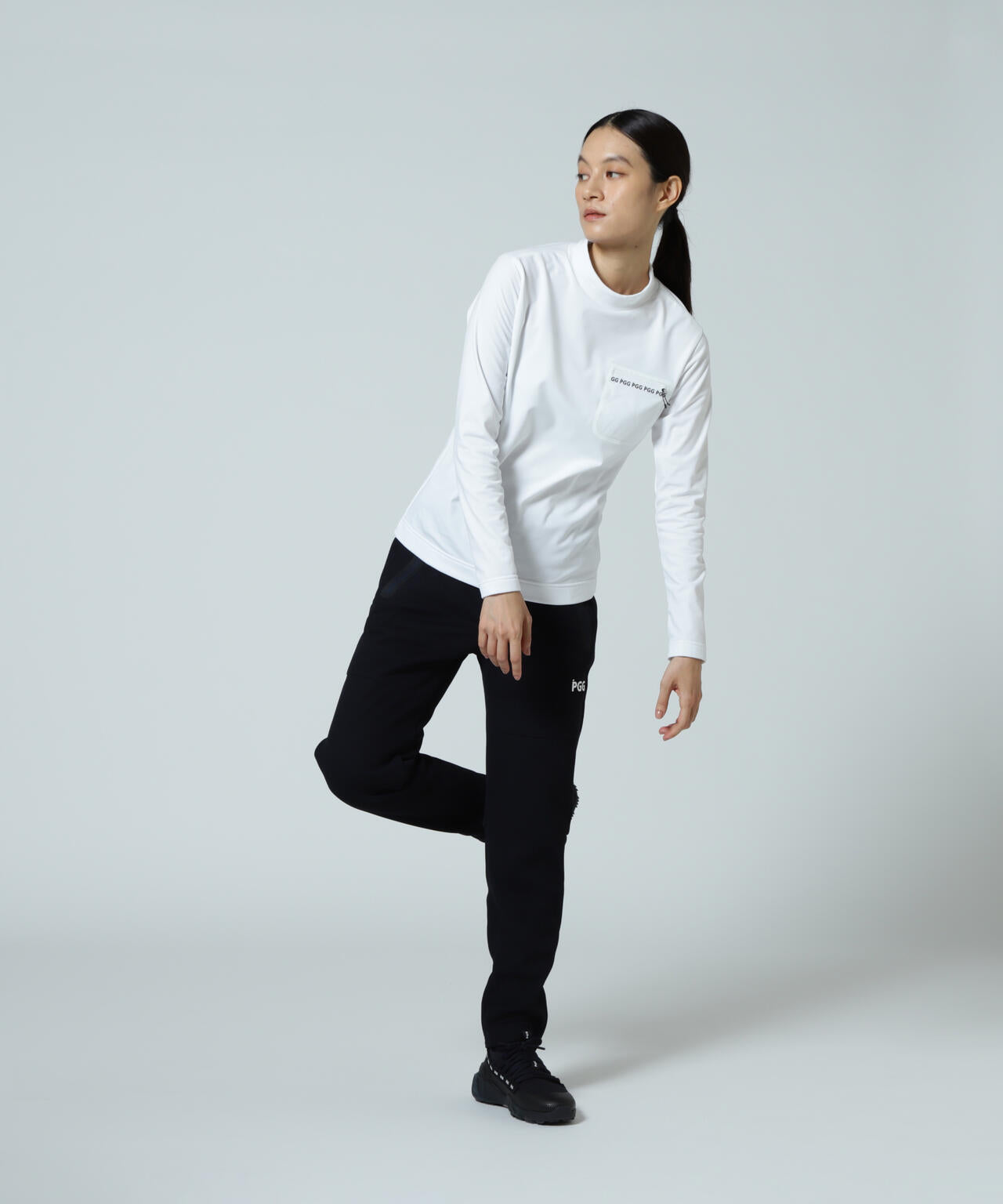 【PGG】【直営店舗&公式オンライン限定】超KARUISHI長袖ハイネックカットソー (LADIES)